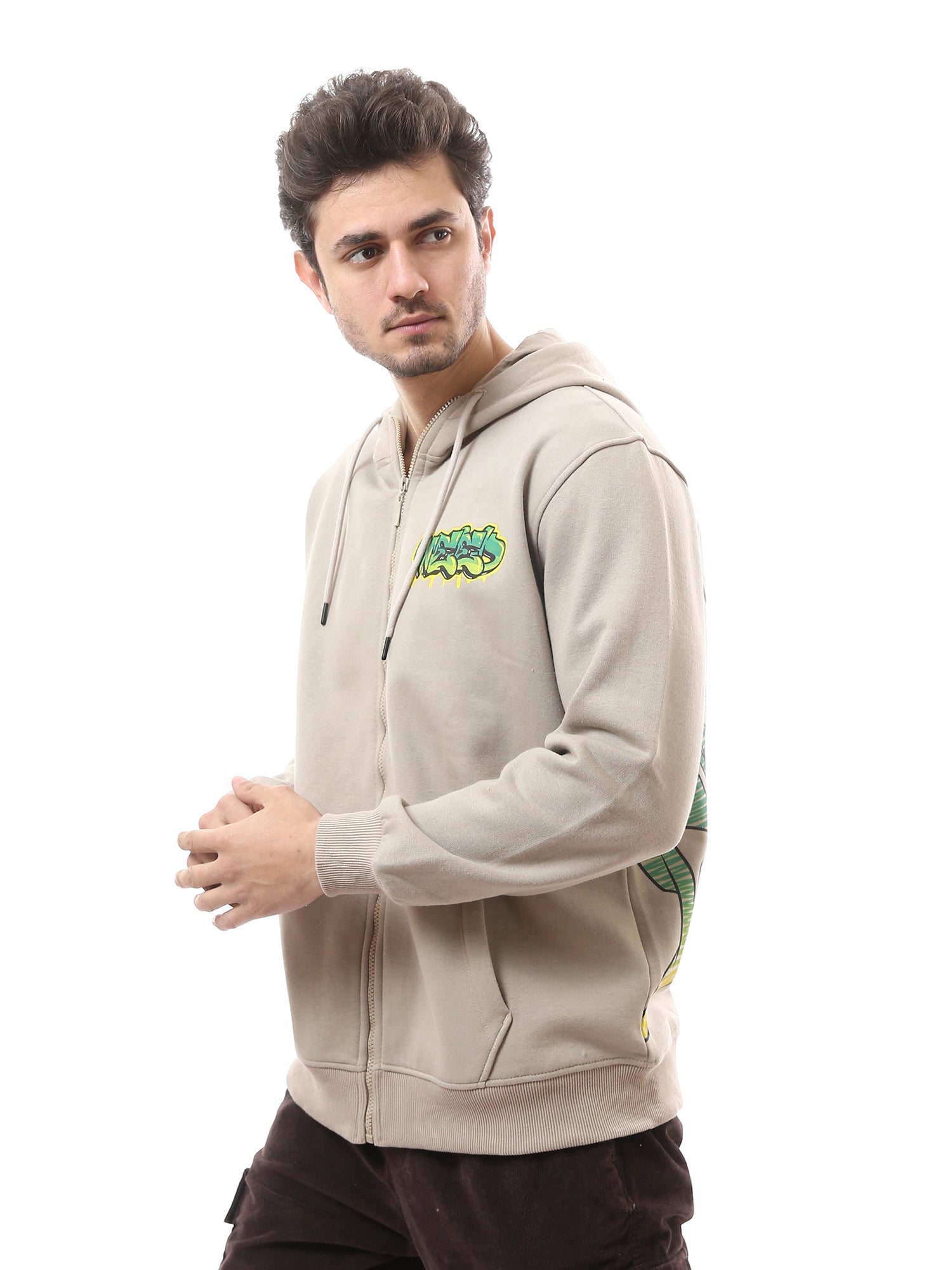 Hoodie Homme avec Zip Avant et Capuche Ajustable - Moderne, Pratique et Confortable - SWS24WZNK26157TM1