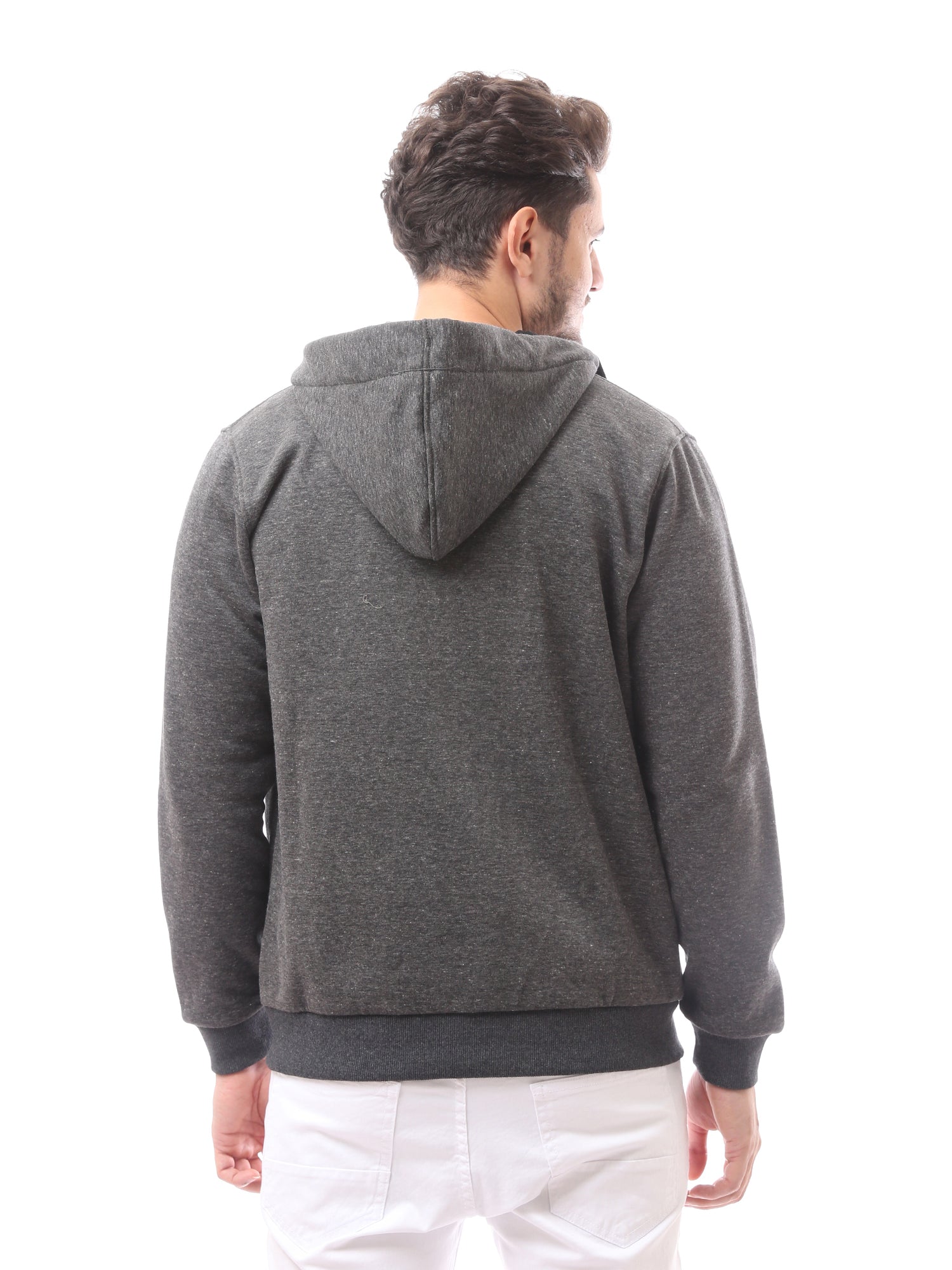 سويت شيرت رجالي بسحاب مع غطاء رأس -SWS24WZPK26741TM1