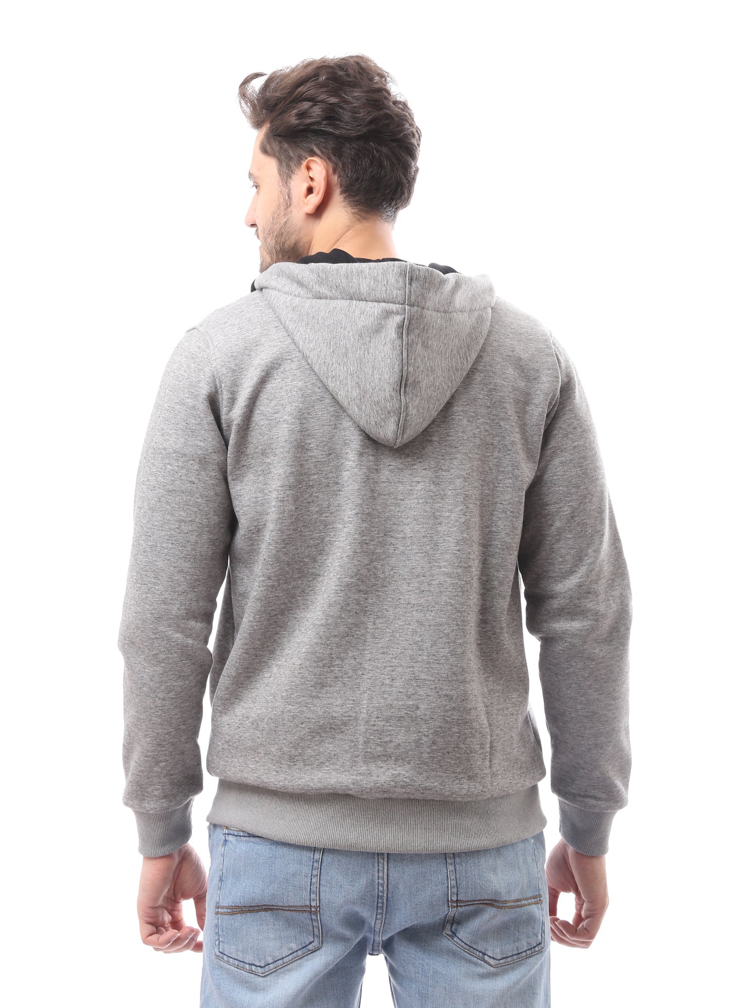 سويت شيرت رجالي بسحاب مع غطاء رأس -SWS24WZPK26741TM1