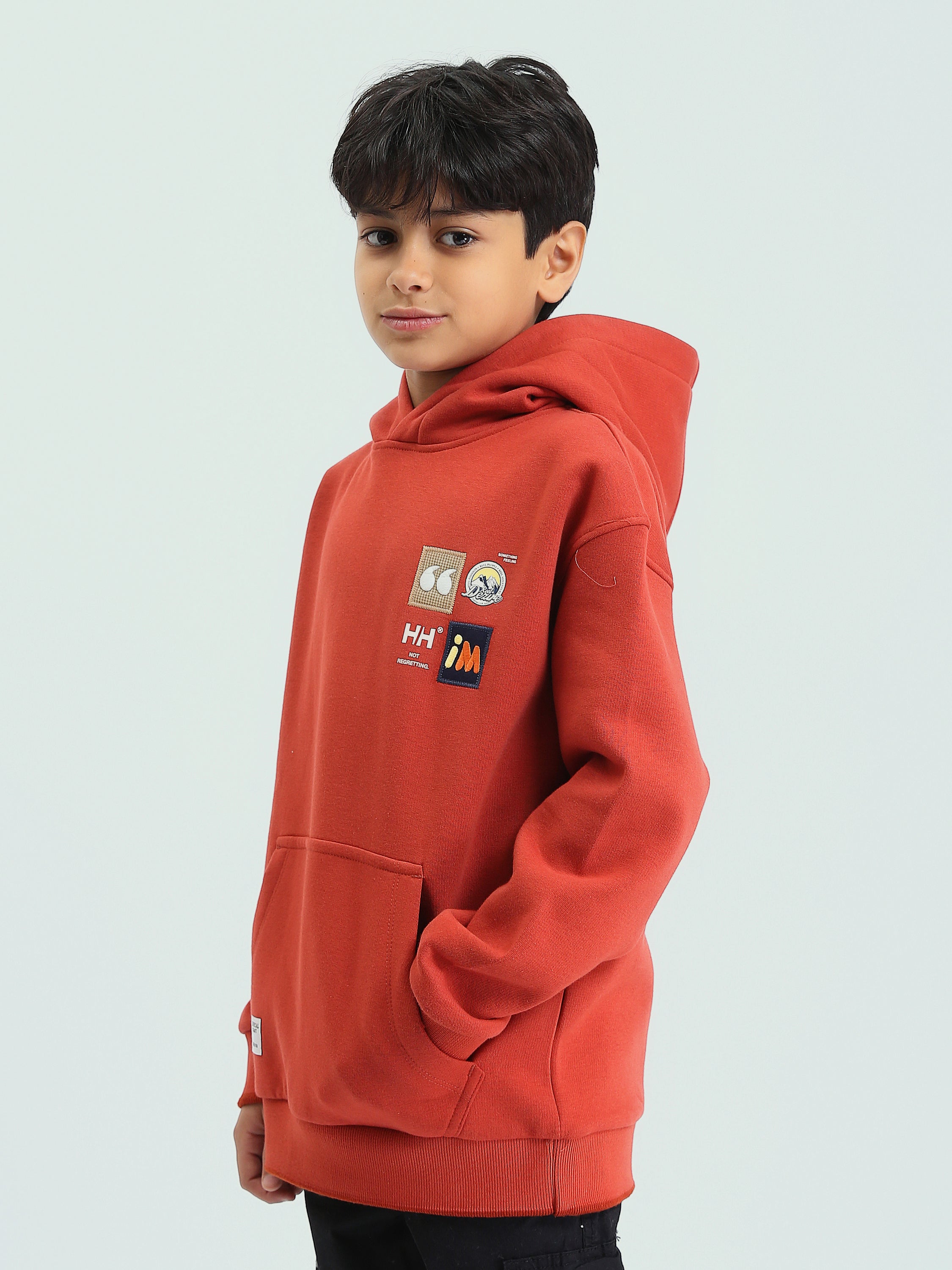 Hoodie pour enfants au design moderne et logo distinctif - SWS25WBES31524TB1