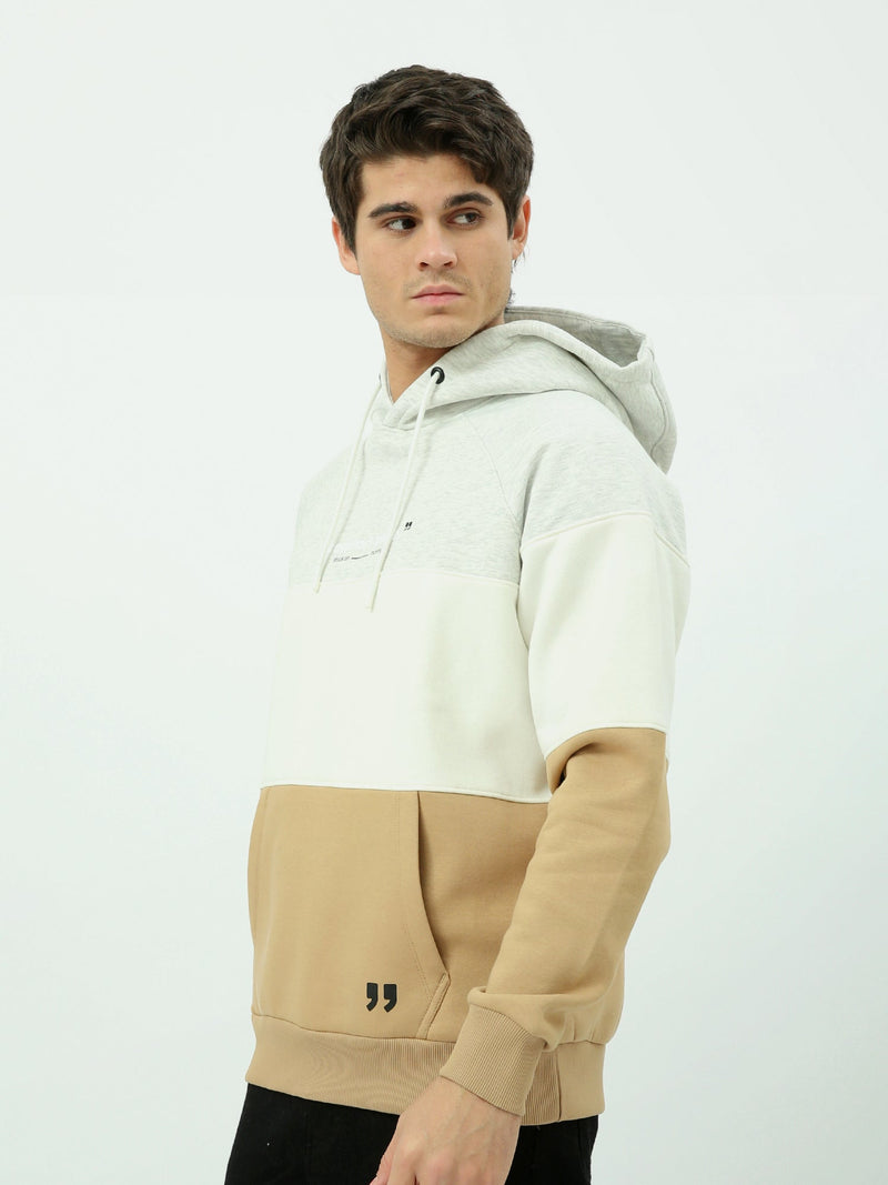 Sweat à capuche homme à blocs contrastés – Style urbain et confort quotidien - SWS25WHCK26282TM1