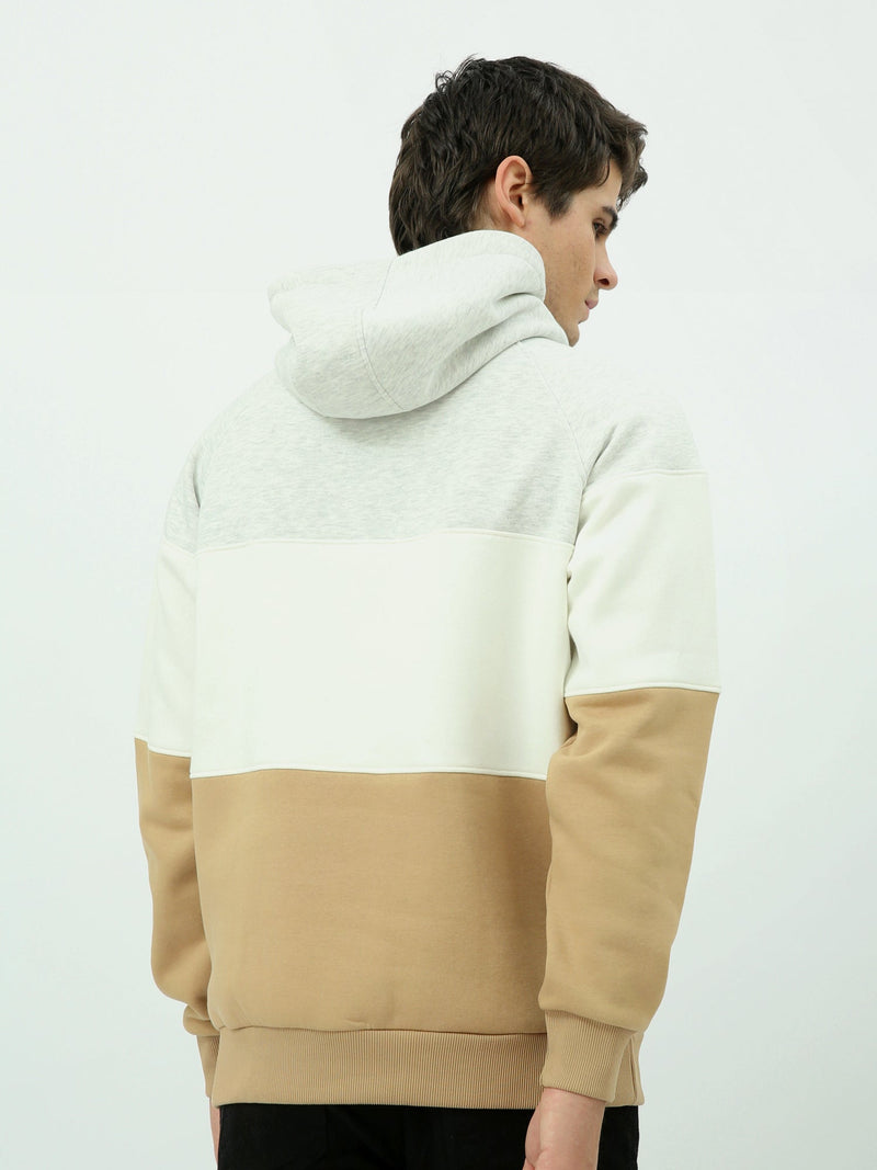 Sweat à capuche homme à blocs contrastés – Style urbain et confort quotidien - SWS25WHCK26282TM1