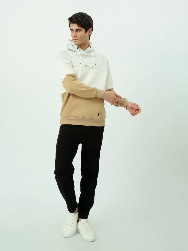 Sweat à capuche homme à blocs contrastés – Style urbain et confort quotidien - SWS25WHCK26282TM1