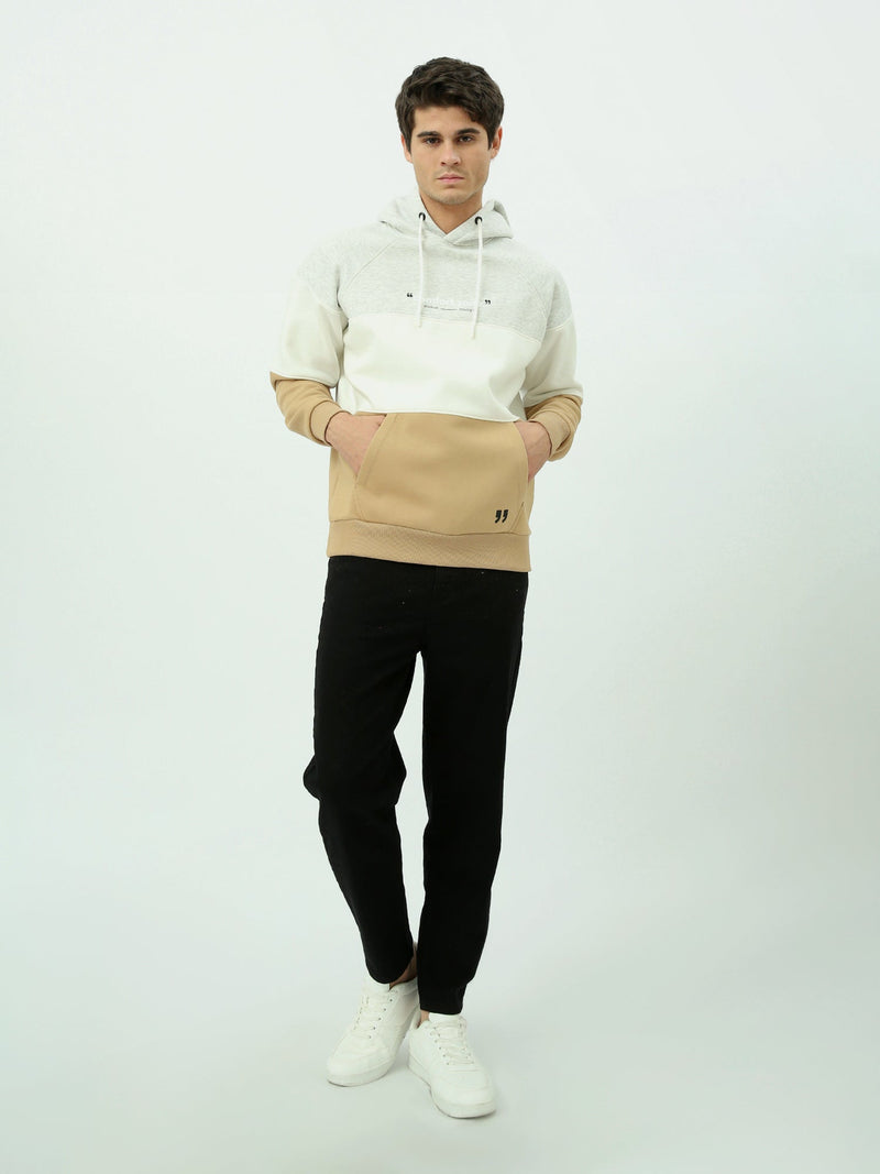 Sweat à capuche homme à blocs contrastés – Style urbain et confort quotidien - SWS25WHCK26282TM1