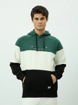 Sweat à capuche homme à blocs contrastés – Style urbain et confort quotidien - SWS25WHCK26282TM1