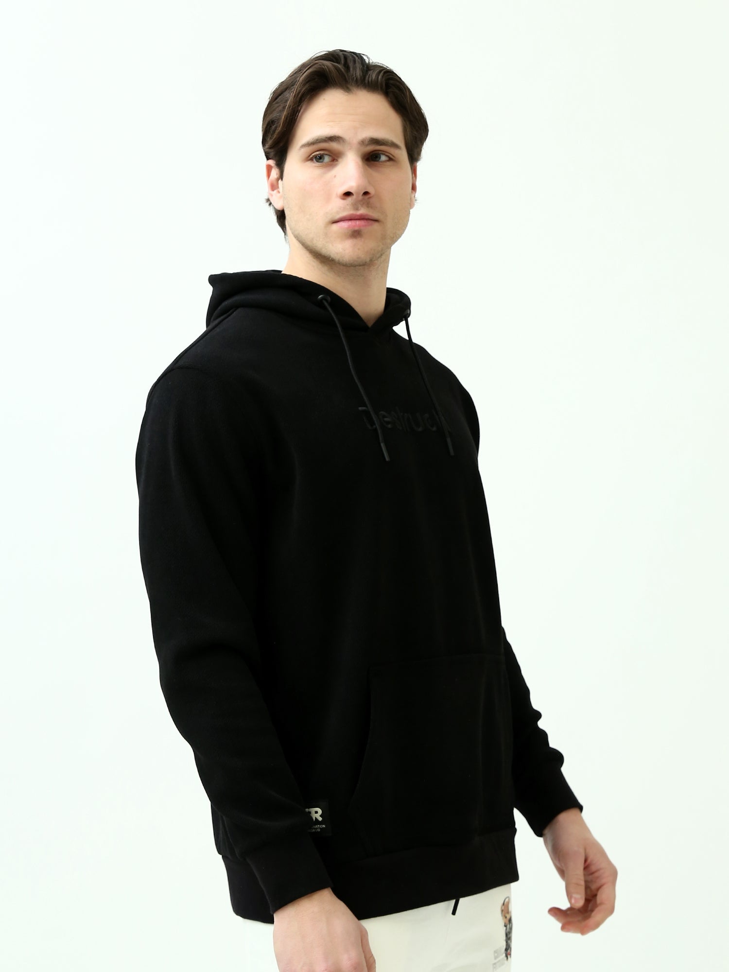 Sweat à Capuche Homme avec Imprimé "Destruct" - Confort et Style Urbain - SWS25WHEK26244TM1