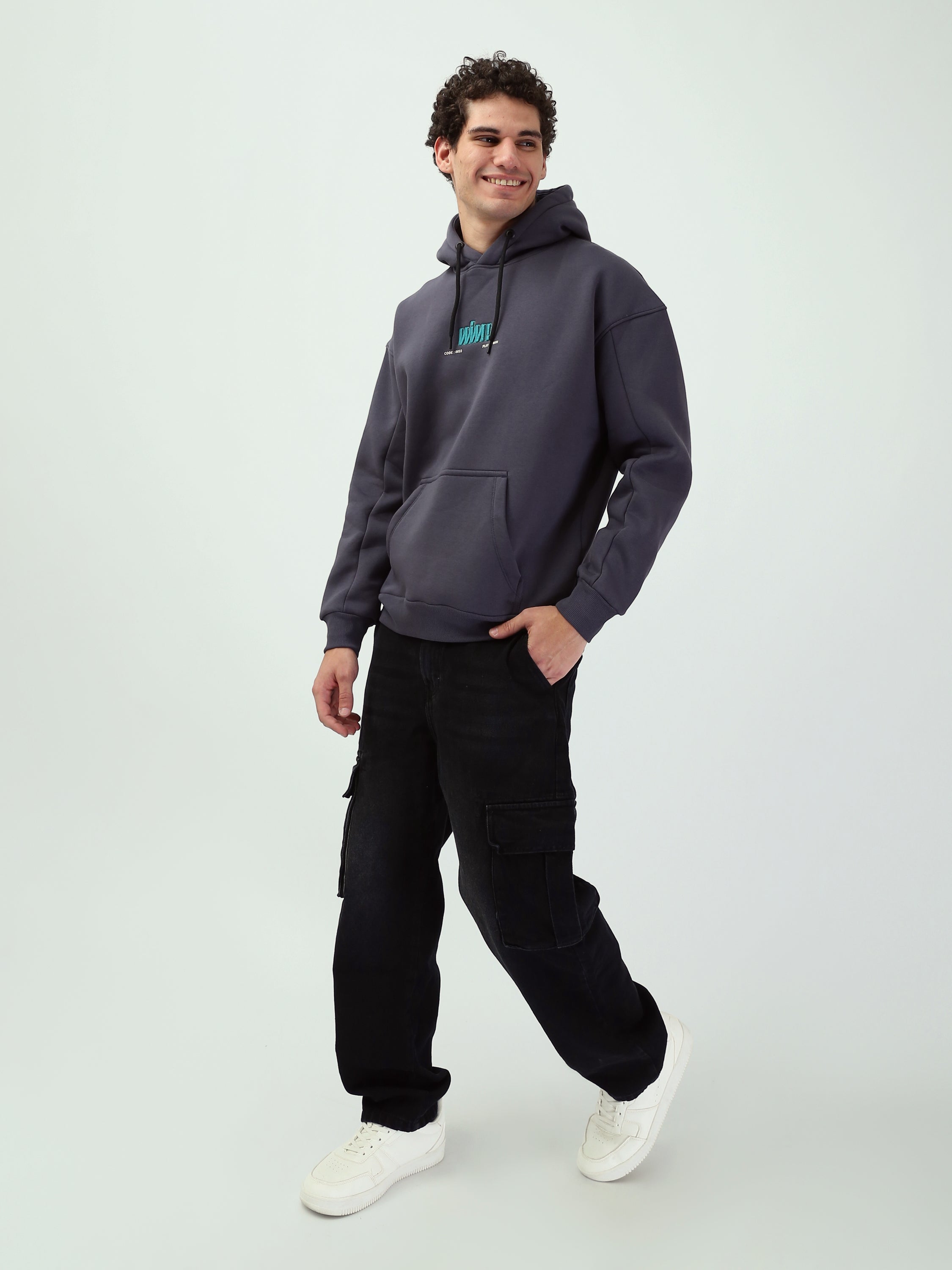 Sweat à Capuche Homme Coupe Confort avec Poche Kangourou - SWS25WHEK26379TM1