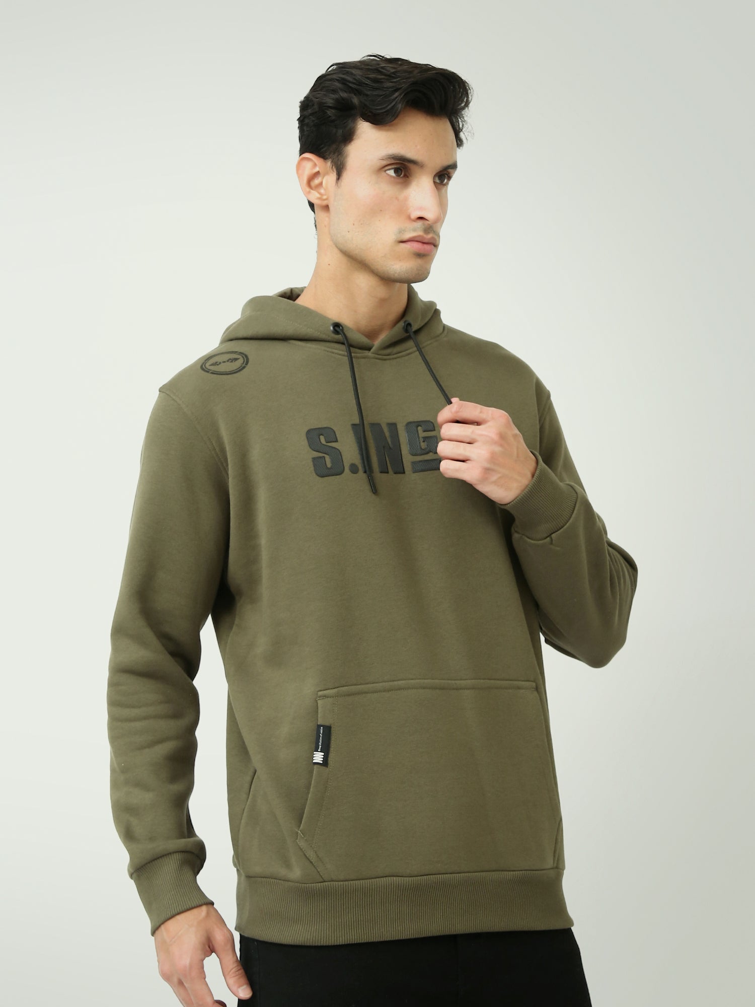Hoodie Homme Élégant avec Imprimé et Capuche Ajustable – Confort et Style Moderne - SWS25WHNK26179TM1