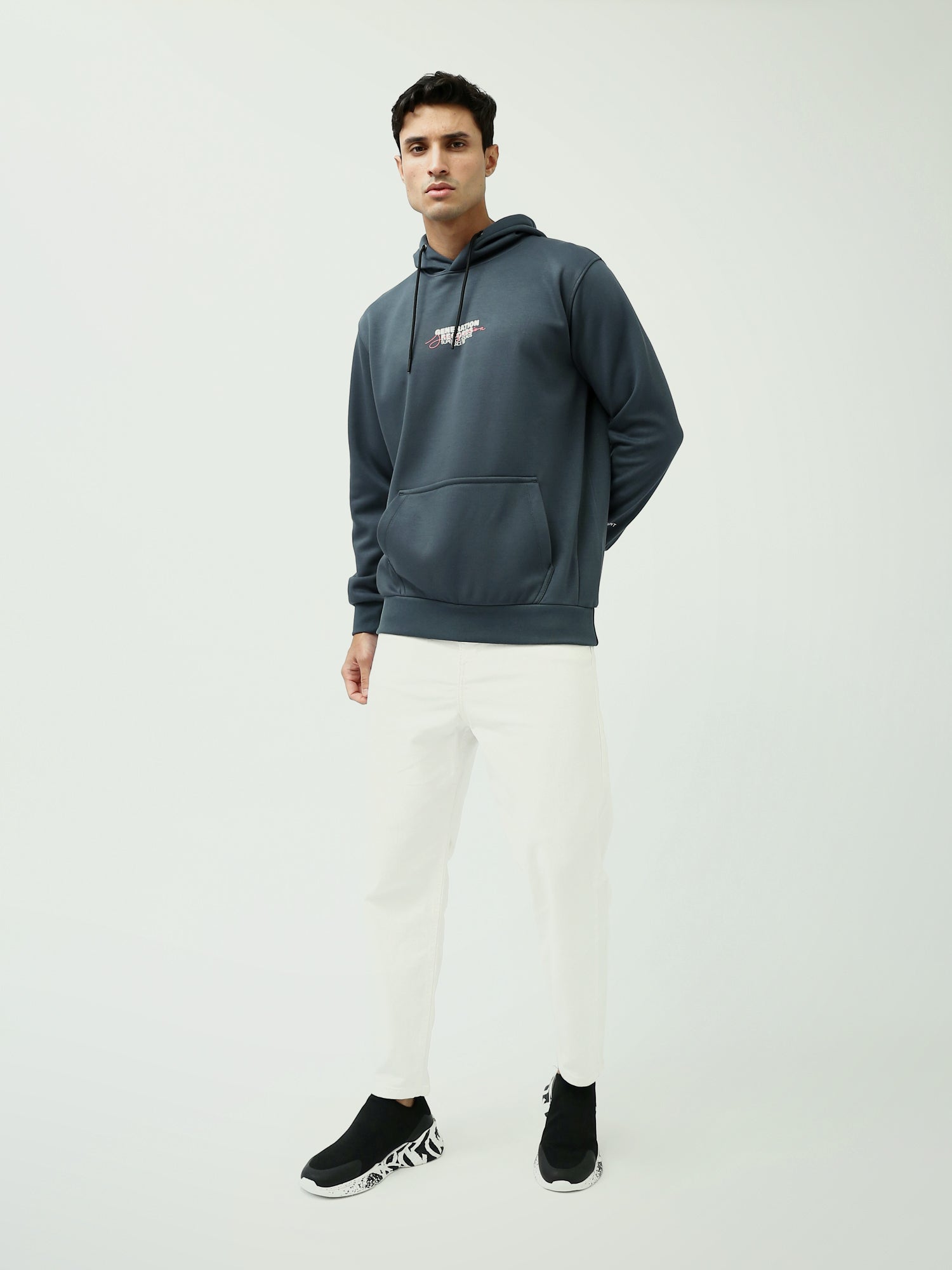 Sweat à Capuche Homme avec Imprimé - Confortable et Tendance - SWS25WHNK26256TM1