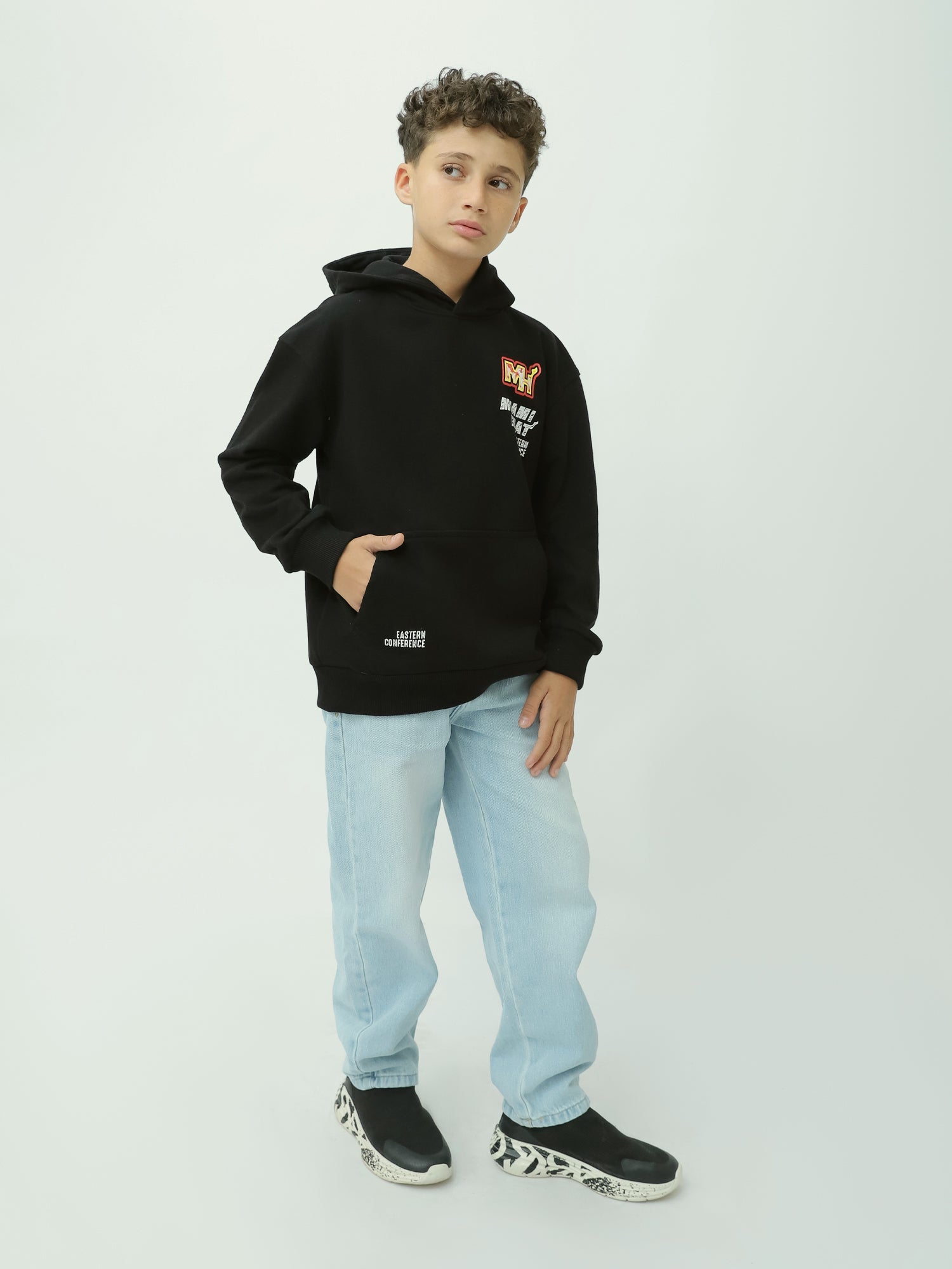 Sweat à capuche garçon - Confort et style urbain - SWS25WHNK31530TB1