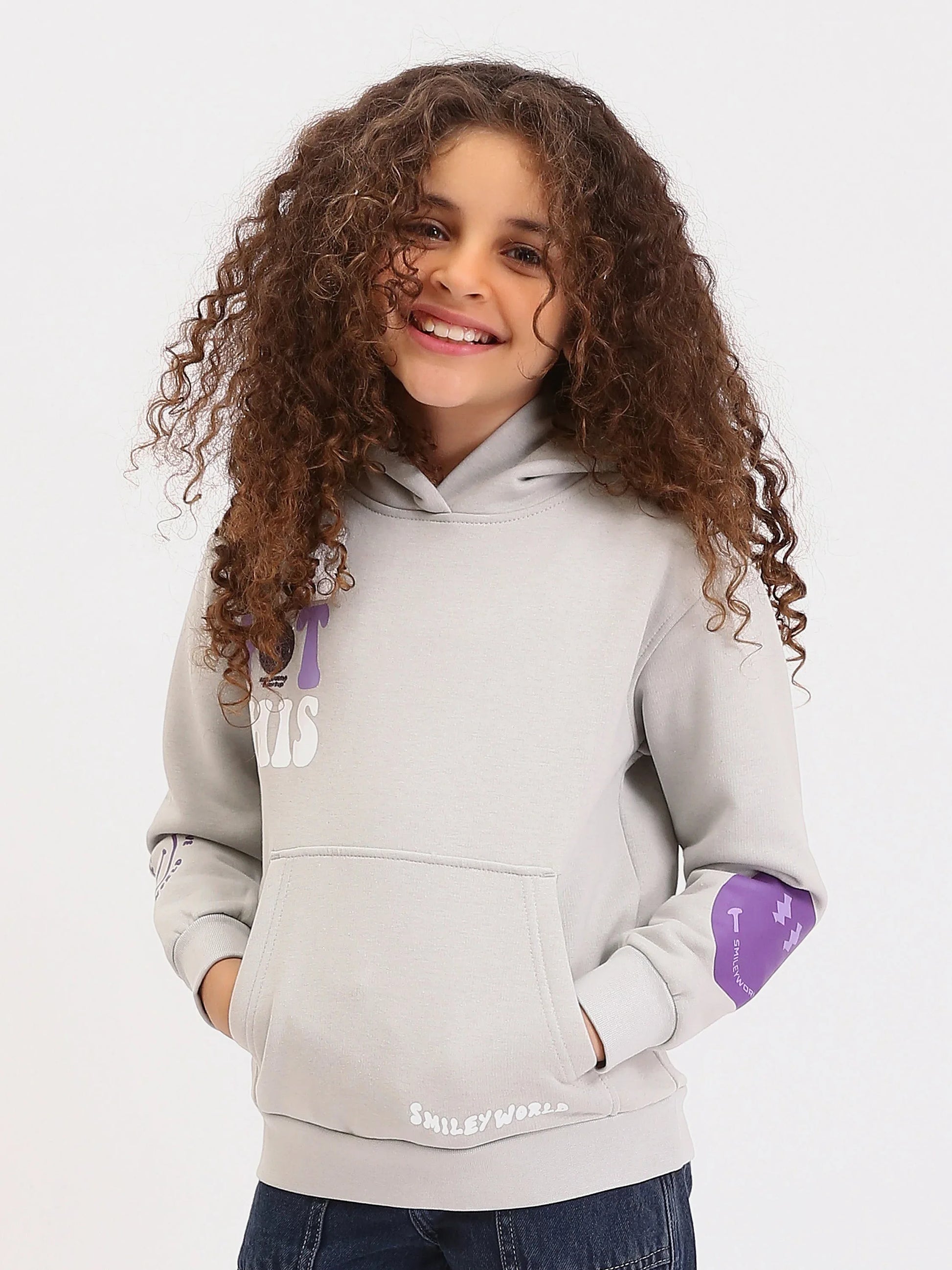 Sweat à Capuche Fille "I'VE GOT THIS" - SWS25WHNK71145MG1 - Justyol