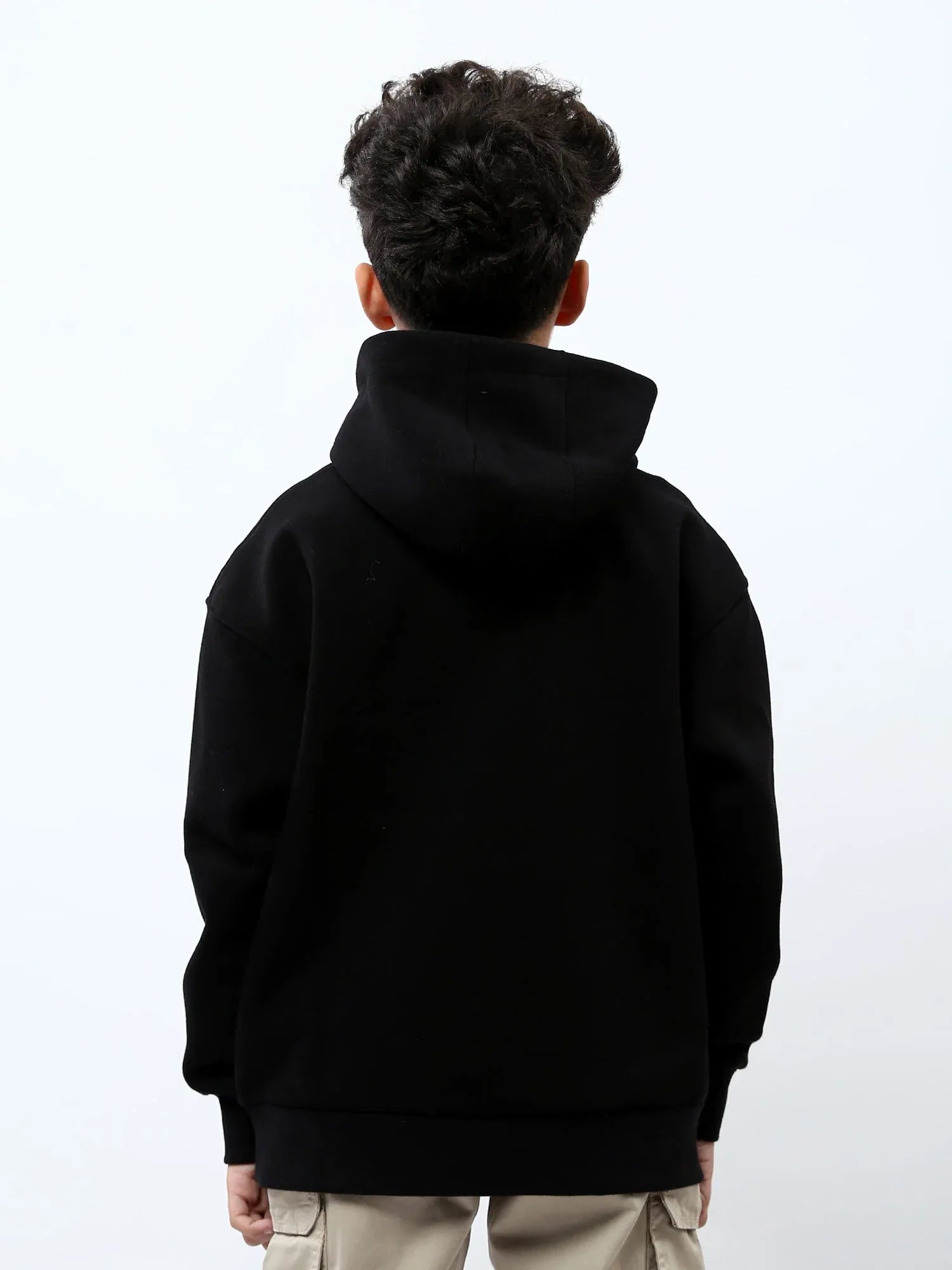 Sweat à capuche ado garçon avec poche kangourou et imprimé Luck – SWS25WHNK76069MJ1 - Justyol
