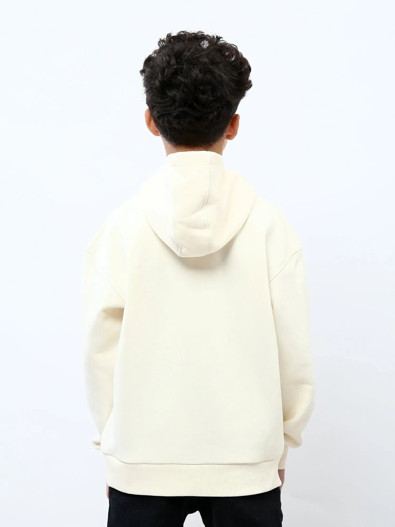 Sweat à capuche ado garçon avec poche kangourou et imprimé Luck – SWS25WHNK76069MJ1 - Justyol