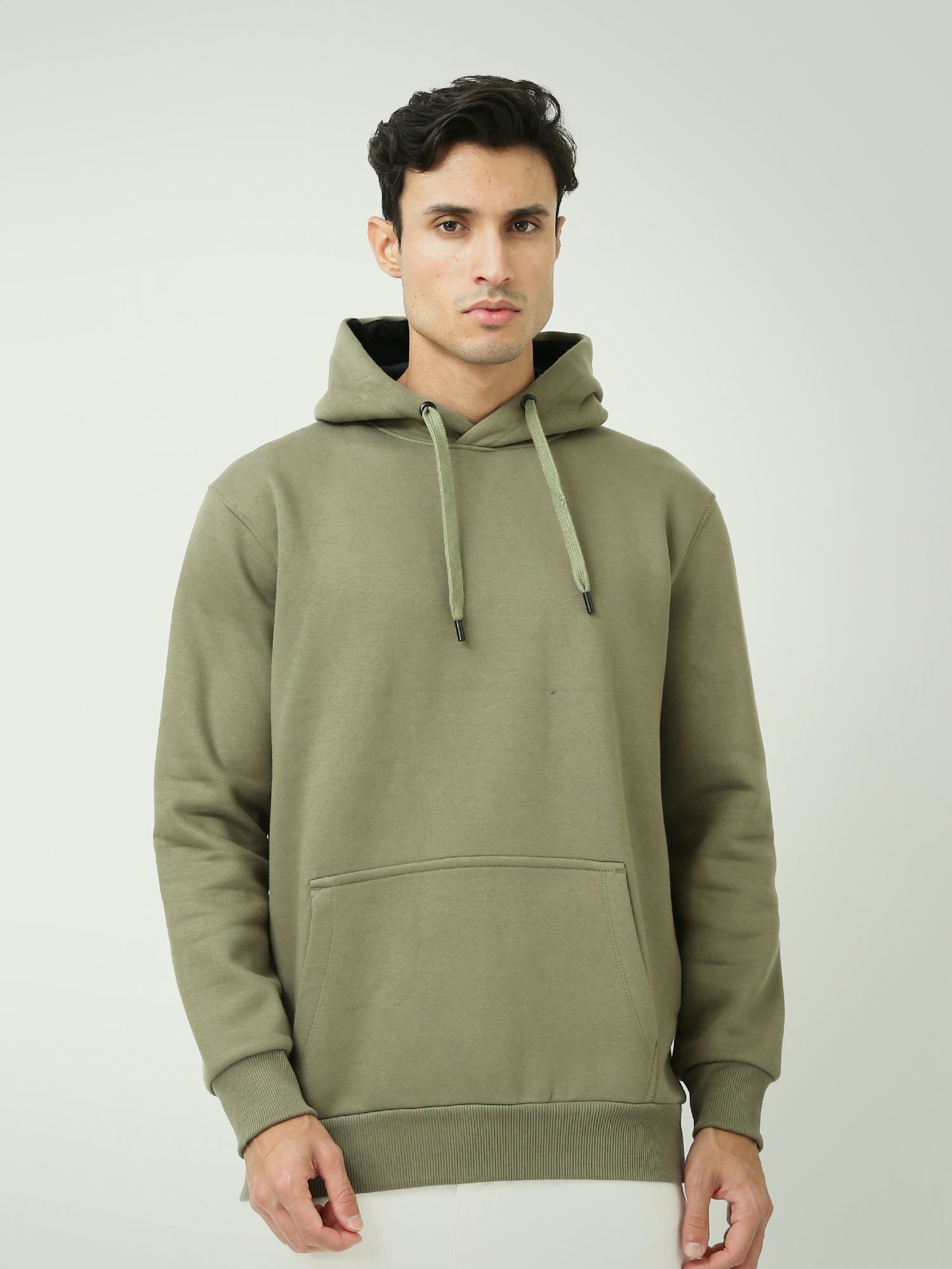 Hoodie homme oversize simple avec capuche et coutures confortables - SWS25WHPK26277TM1
