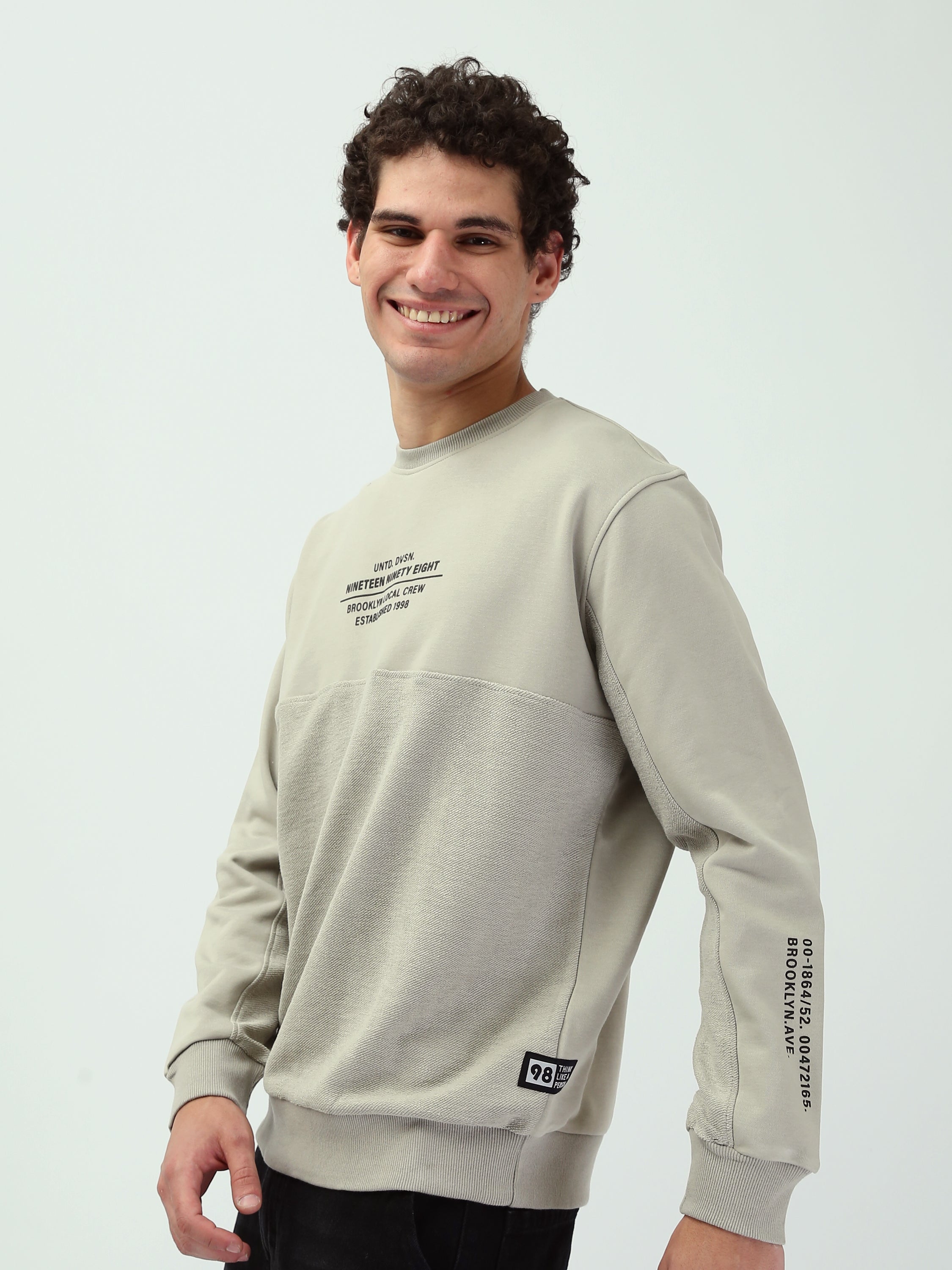 Sweatshirt homme col rond – Design moderne et confort urbain - SWS25WRCL26286TM1