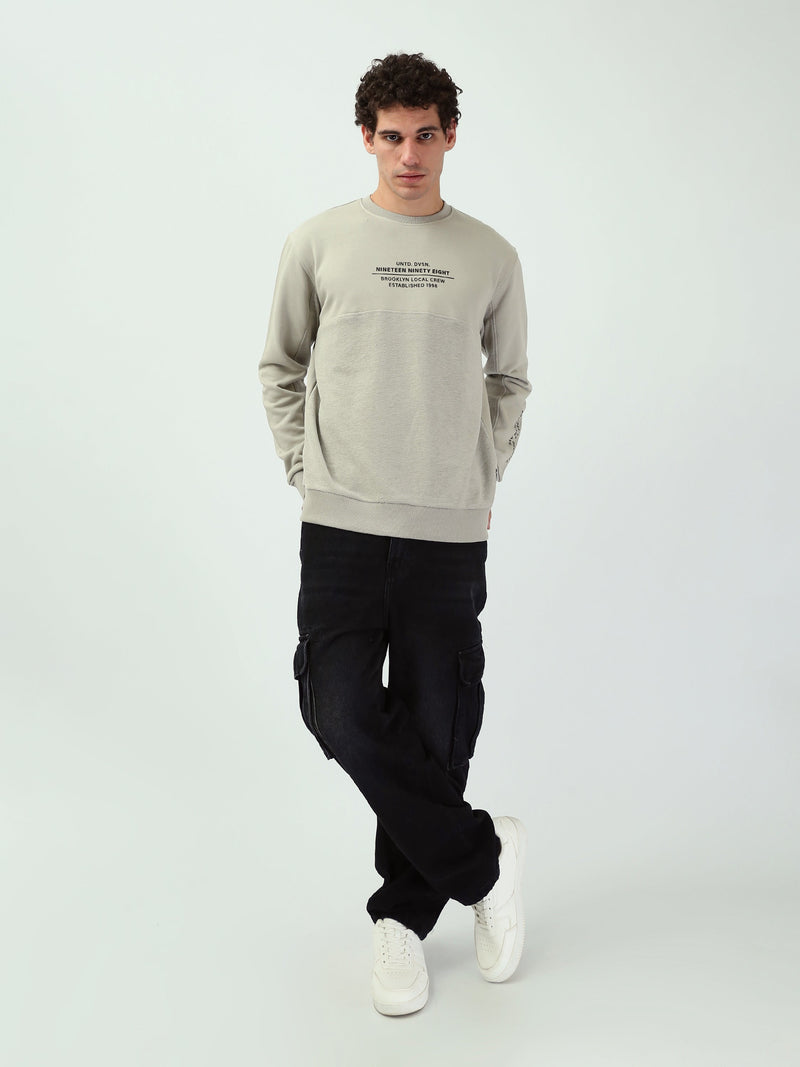 Sweatshirt homme col rond – Design moderne et confort urbain - SWS25WRCL26286TM1
