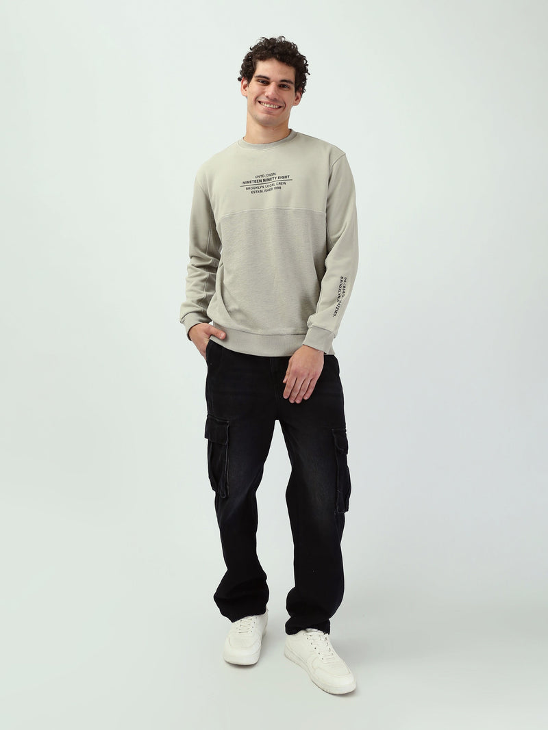 Sweatshirt homme col rond – Design moderne et confort urbain - SWS25WRCL26286TM1