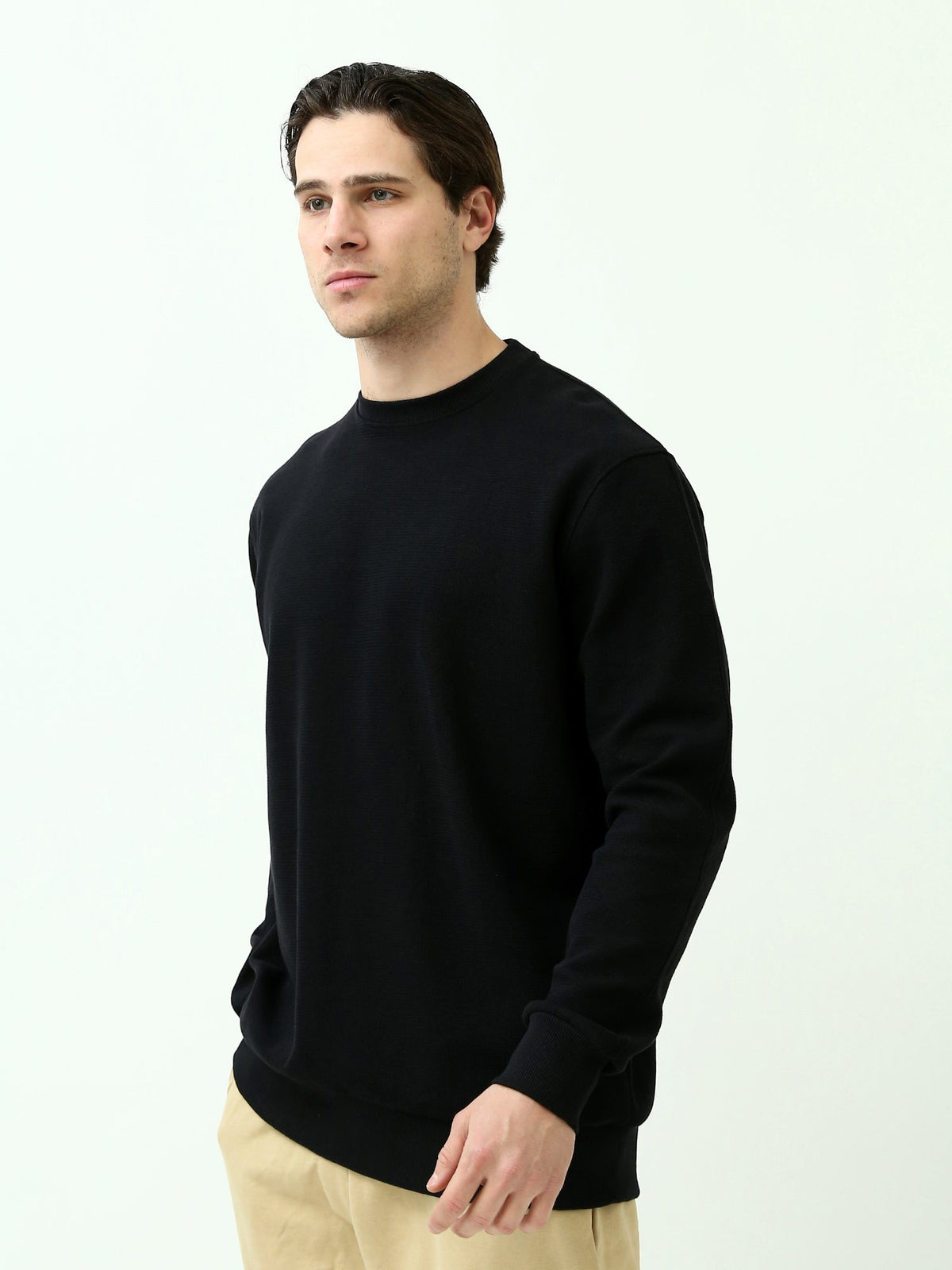 Sweatshirt homme col rond – Essentiel minimal et confort quotidien - SWS25WRPL26290TM1
