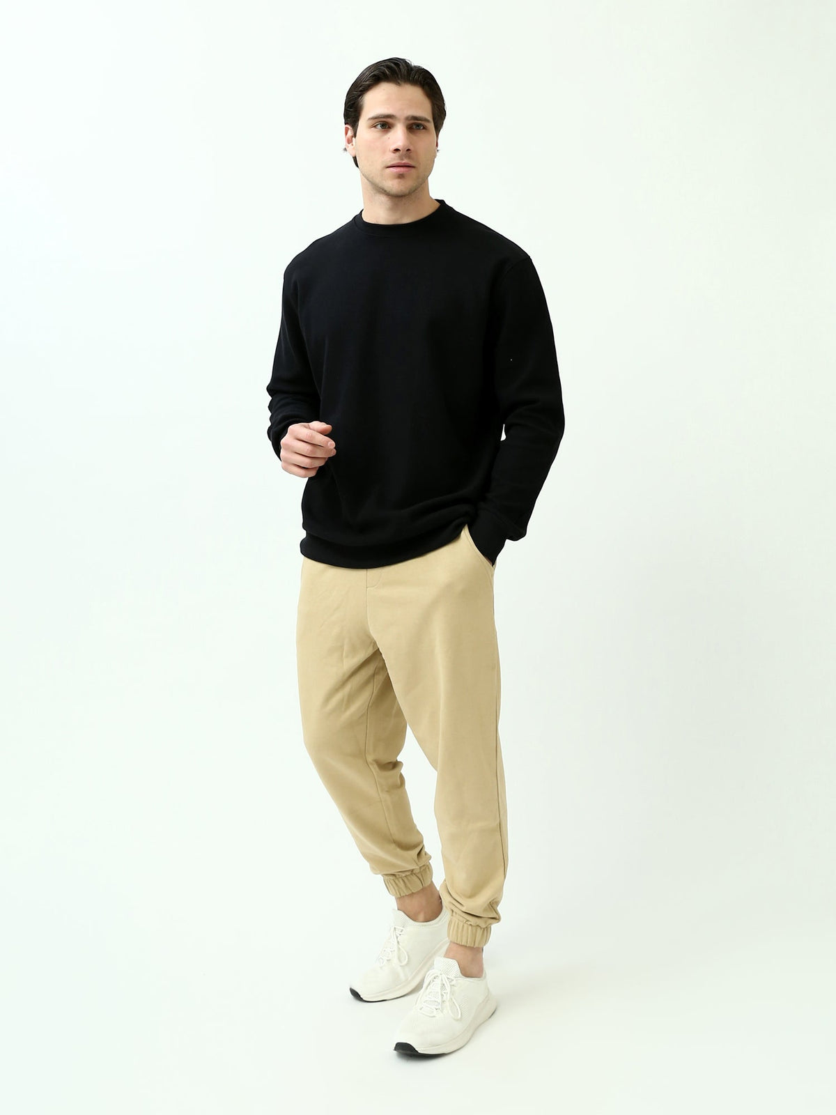 Sweatshirt homme col rond – Essentiel minimal et confort quotidien - SWS25WRPL26290TM1