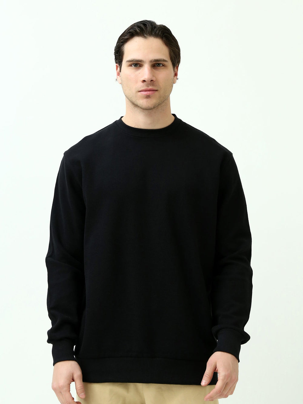 Sweatshirt homme col rond – Essentiel minimal et confort quotidien - SWS25WRPL26290TM1