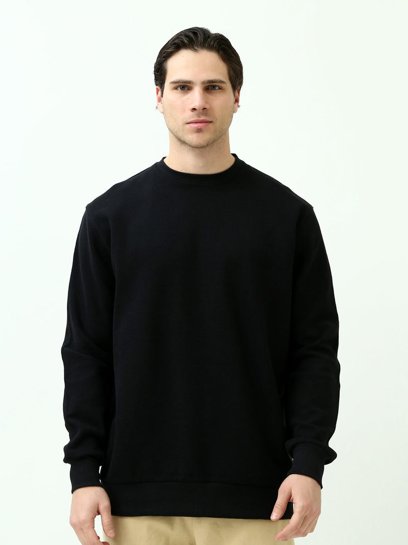 Sweatshirt homme col rond – Essentiel minimal et confort quotidien - SWS25WRPL26290TM1