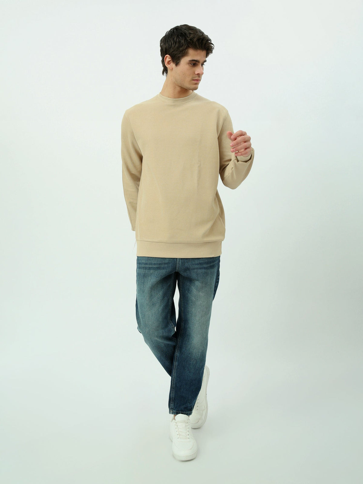 Sweatshirt homme col rond – Essentiel minimal et confort quotidien - SWS25WRPL26290TM1