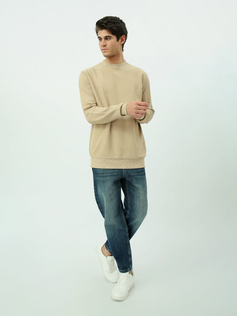 Sweatshirt homme col rond – Essentiel minimal et confort quotidien - SWS25WRPL26290TM1
