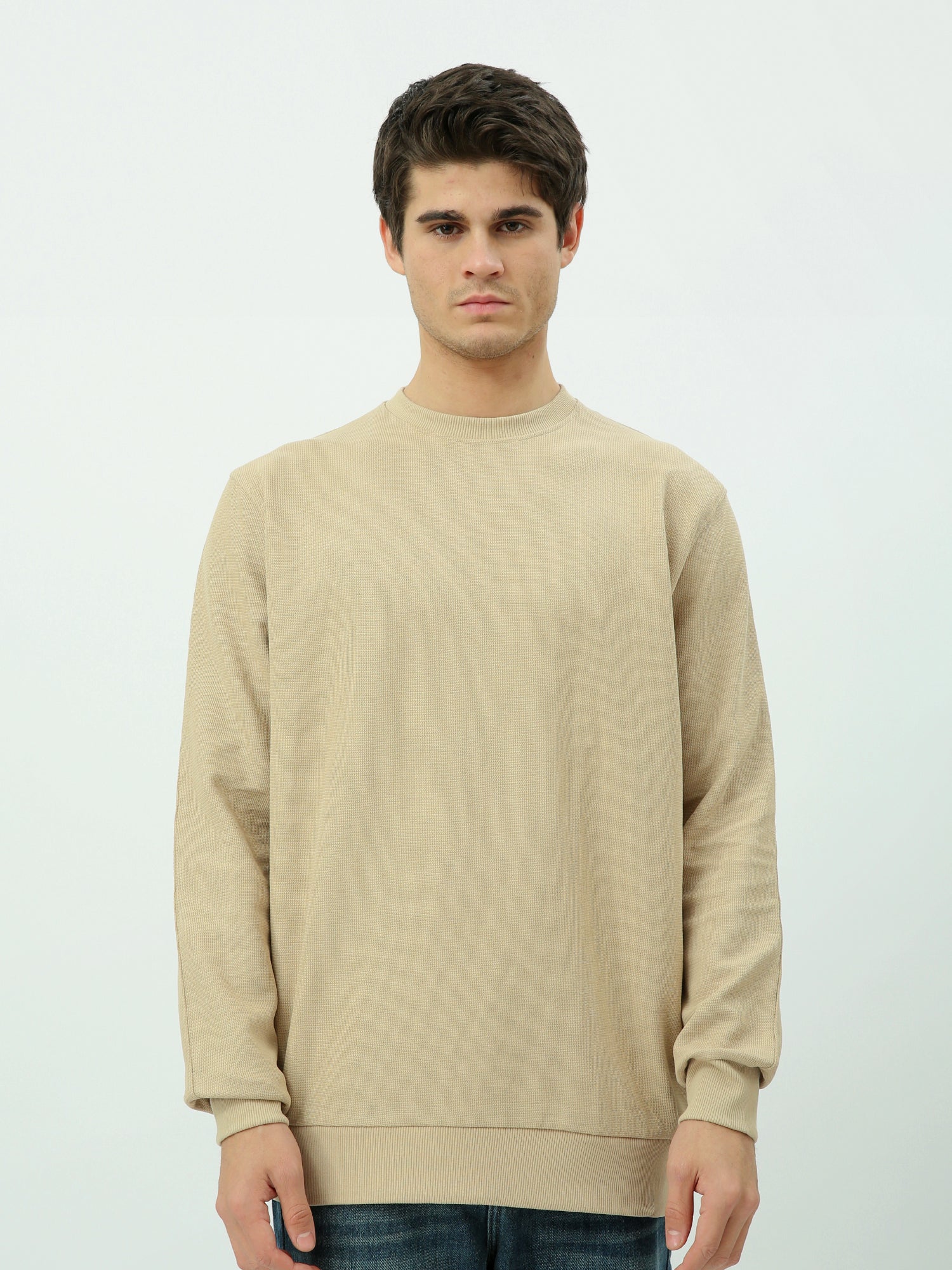 Sweatshirt homme col rond – Essentiel minimal et confort quotidien - SWS25WRPL26290TM1