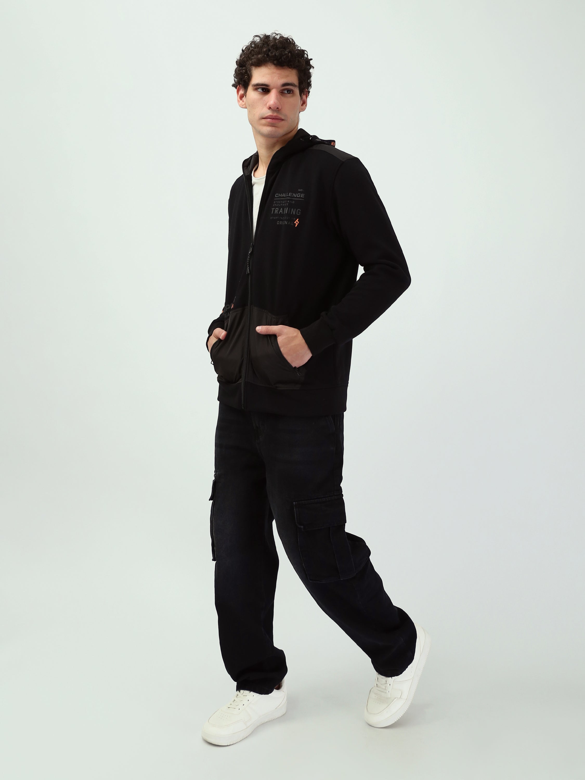 Sweat à capuche zippé homme – Style sport urbain - SWS25WZNK26230TM1