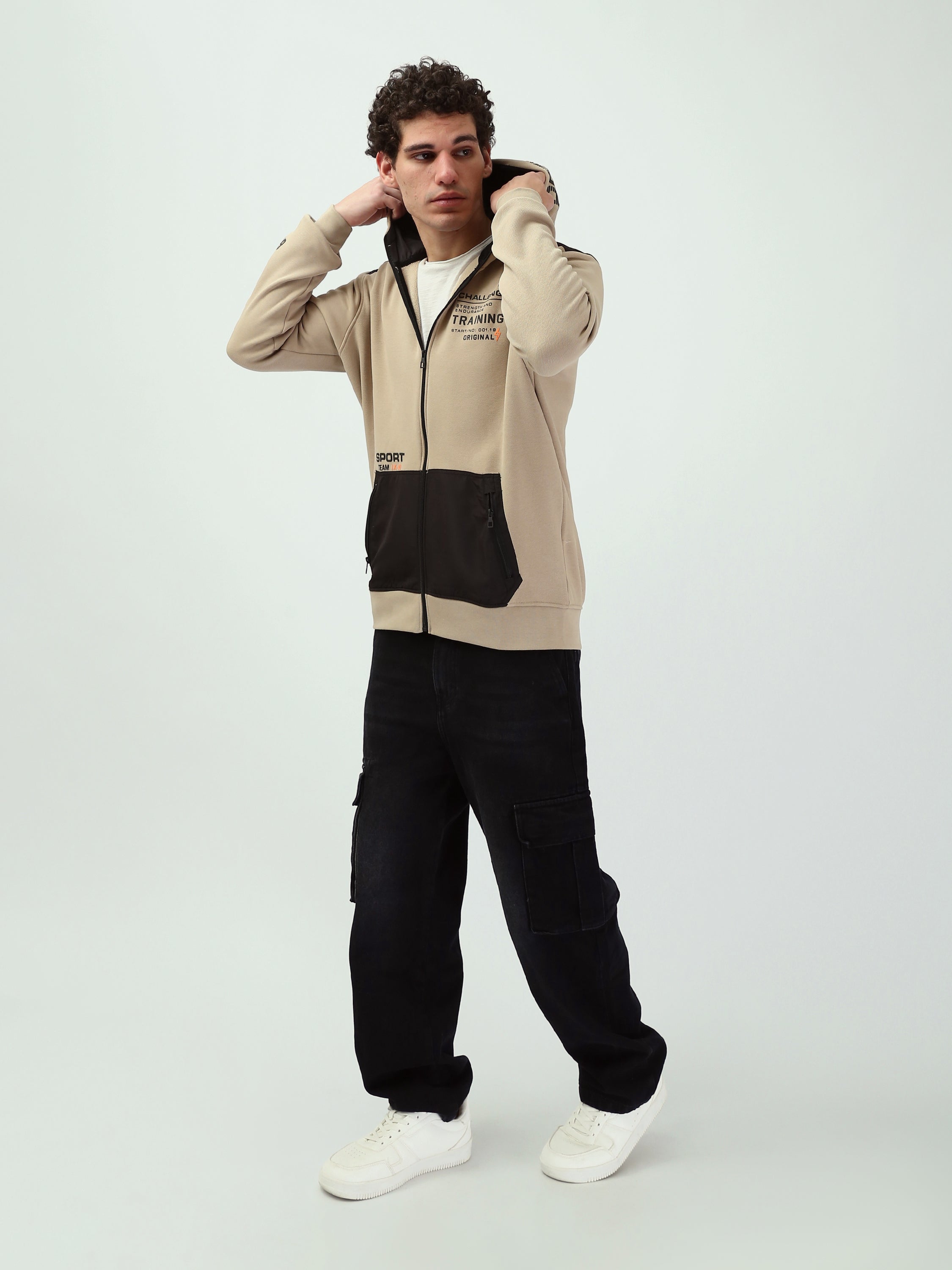 Sweat à capuche zippé homme – Style sport urbain - SWS25WZNK26230TM1