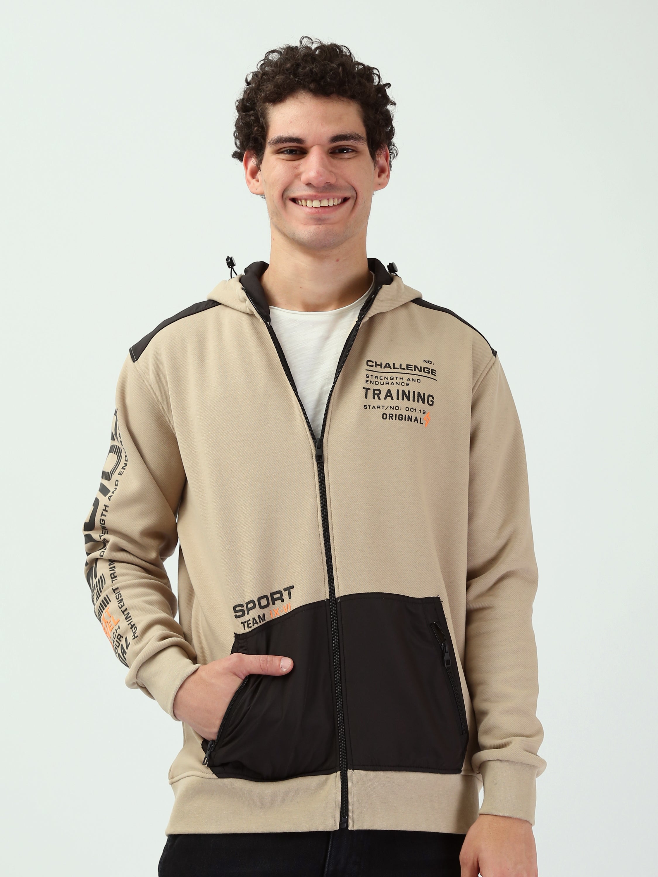 Sweat à capuche zippé homme – Style sport urbain - SWS25WZNK26230TM1