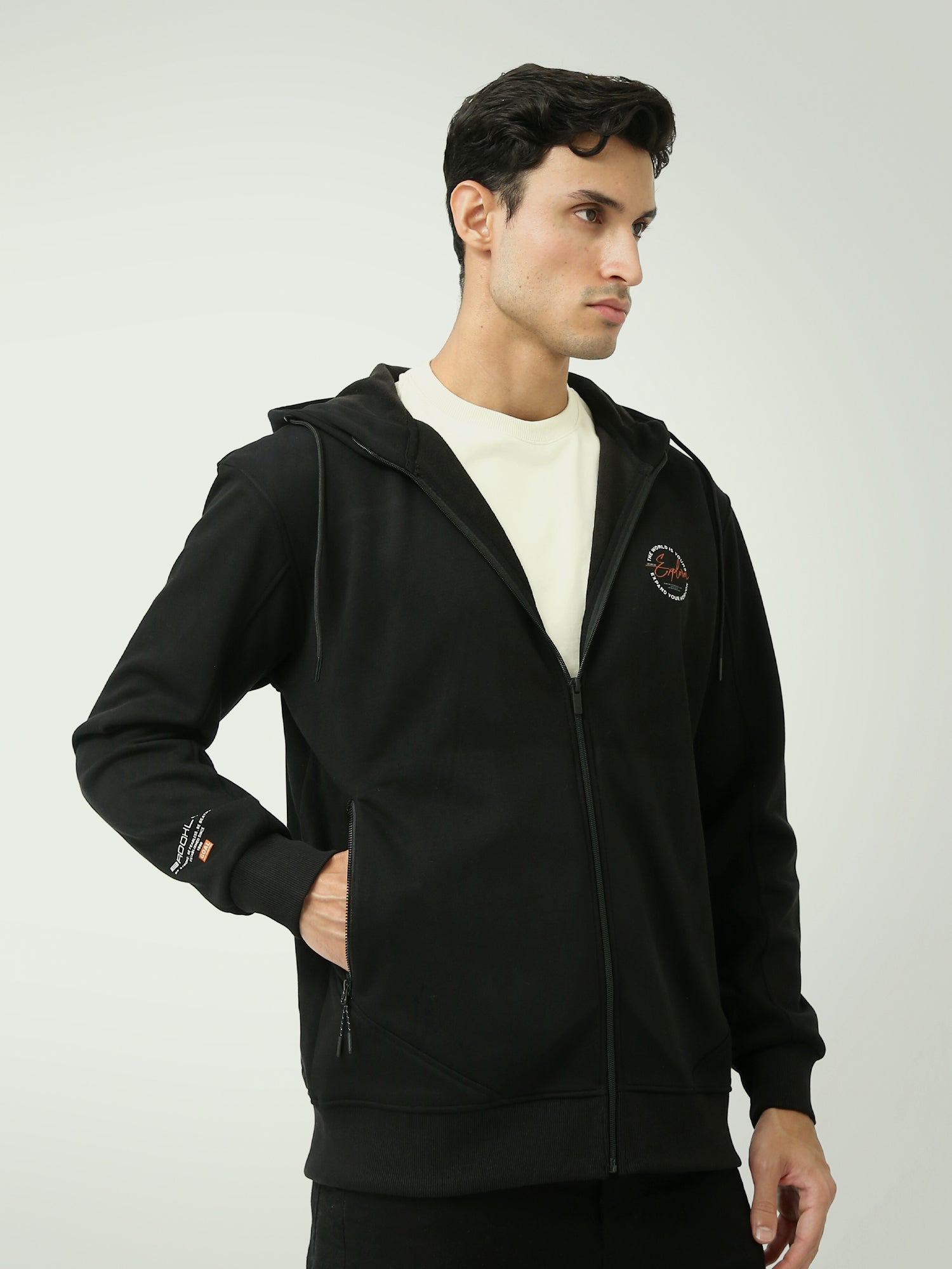 Hoodie Homme Confortable avec Fermeture Éclair – Style Pratique et Confort pour les Jours Froids - SWS25WZNS26084TM1