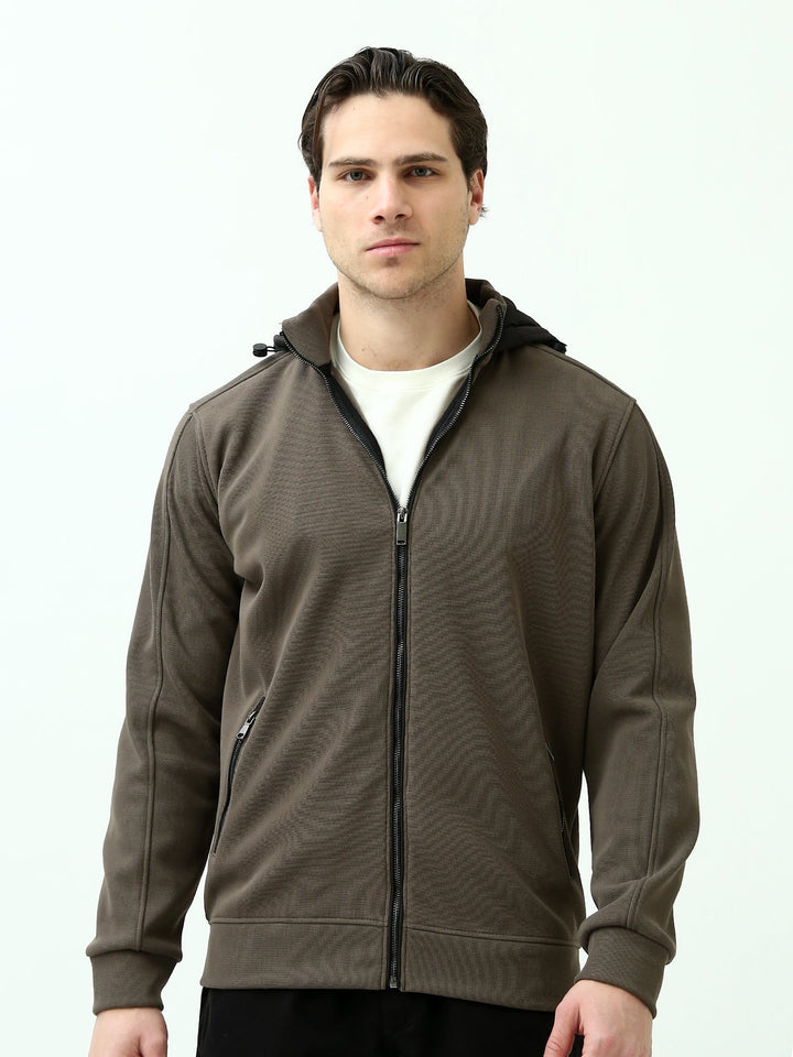 Sweat à Capuche Homme Zippé – Veste Casual Sport avec Poches et Capuche - SWS25WZPS26322TM1