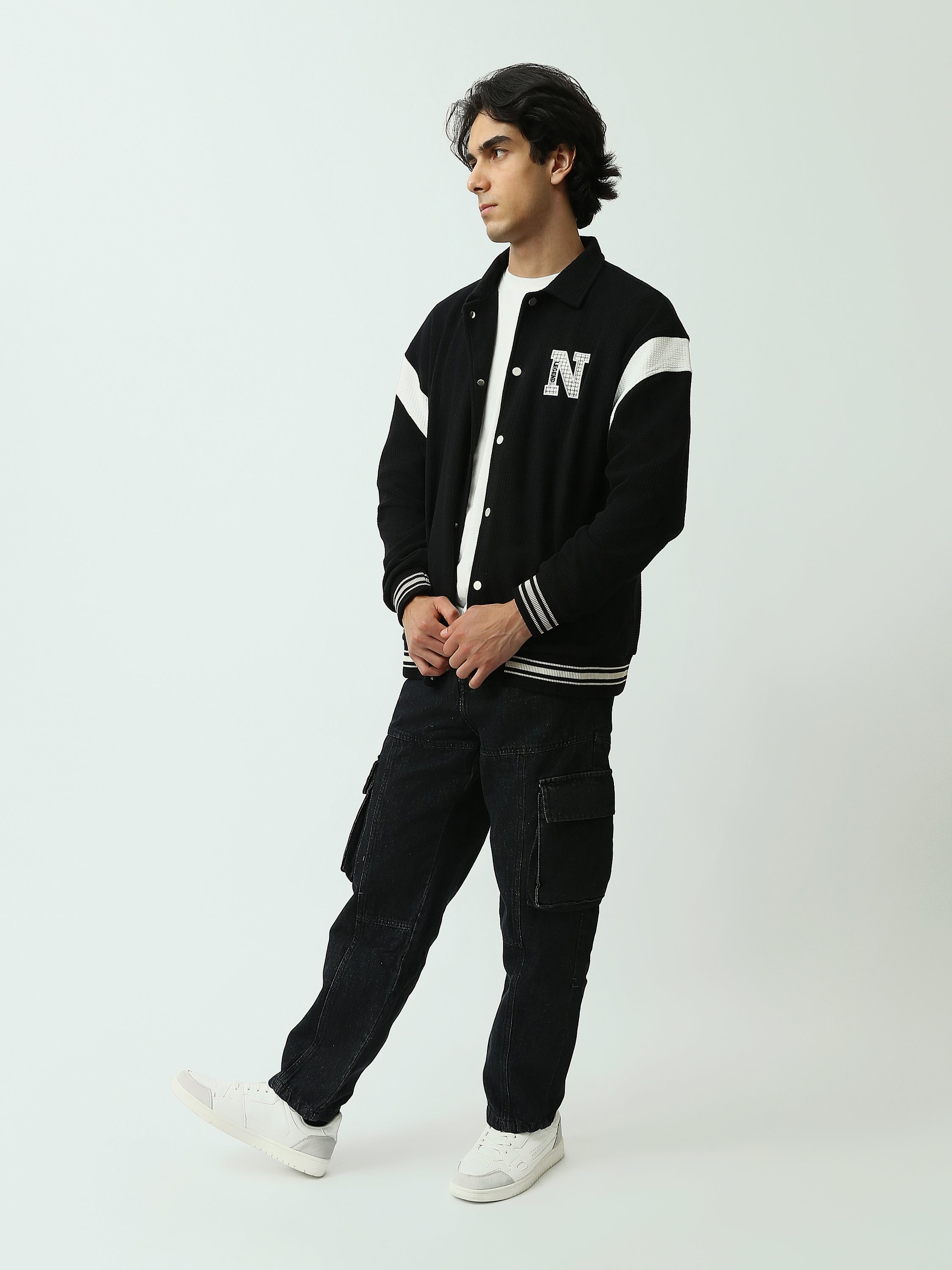 Veste Homme Style Varsity Boutonnée Coupe Confort - SWS26WBES26222TM1