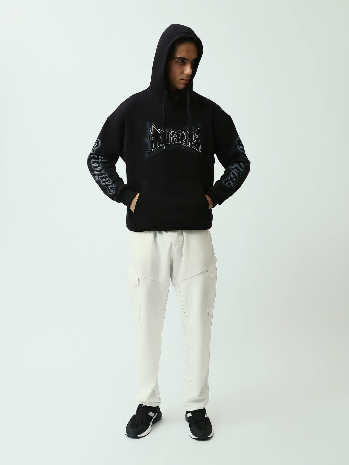 Sweat à Capuche Homme à Imprimés Graphiques – Style Streetwear - SWS26WHNK26377TM1