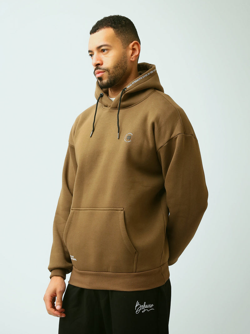 Sweat à Capuche Homme Oversize avec Logo Minimaliste – Style Casual - SWS26WHNK26424TM1