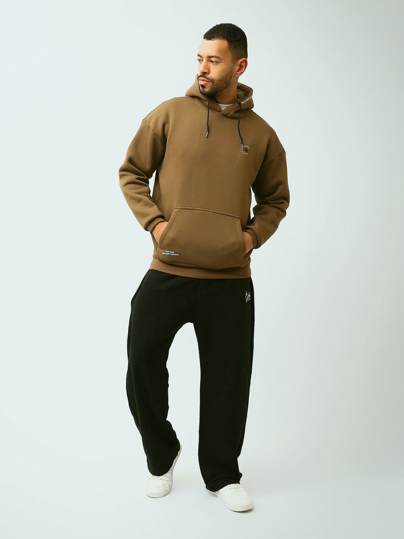Sweat à Capuche Homme Oversize avec Logo Minimaliste – Style Casual - SWS26WHNK26424TM1