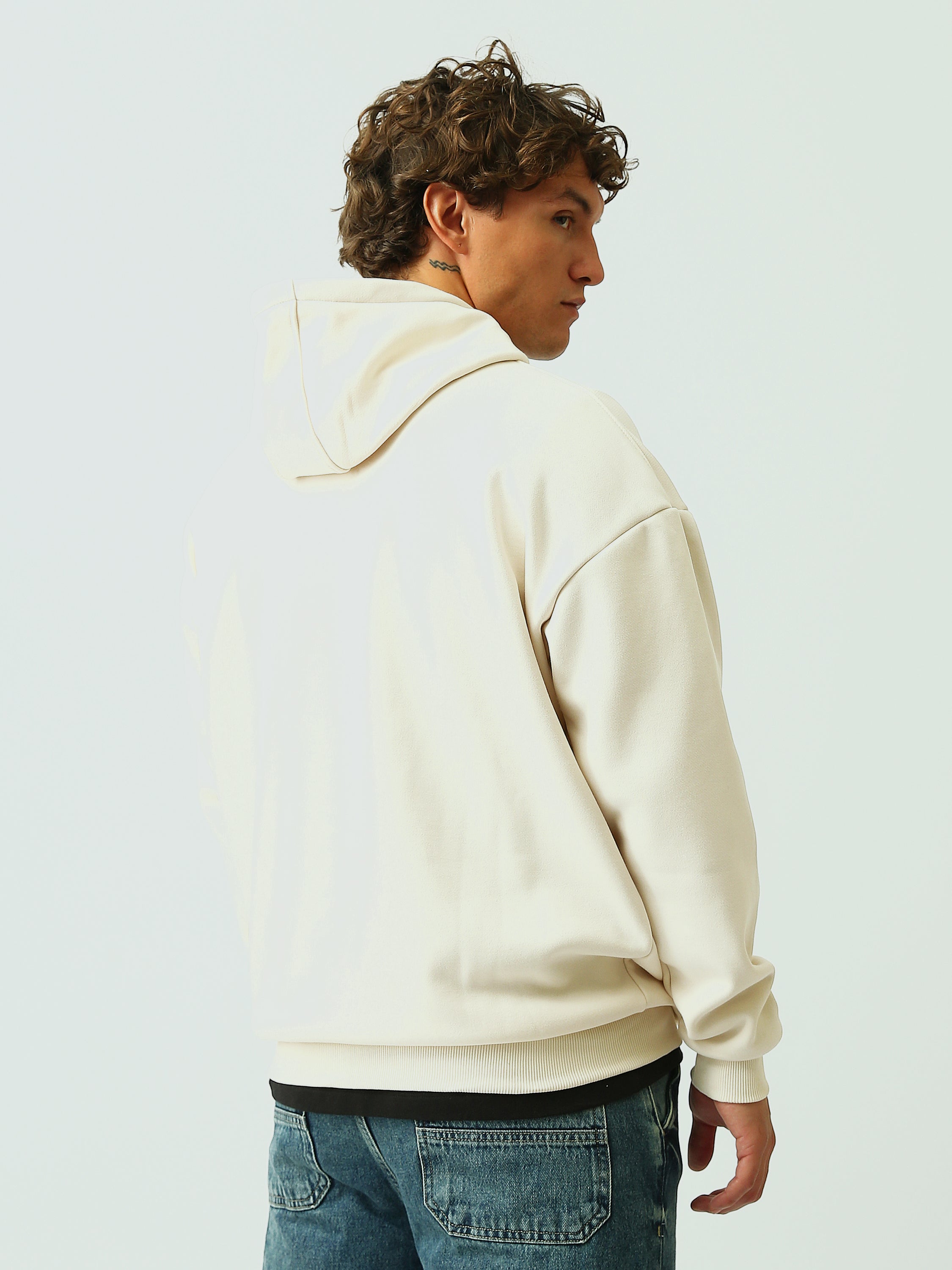 Sweat à Capuche Homme Oversize ELECTRO Life Culture - SWS26WHNK26443TM1