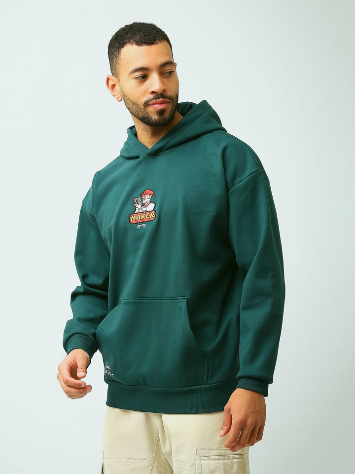 Sweat à Capuche Homme avec Motif Graphique – Style Streetwear - SWS26WHNK26455TM1
