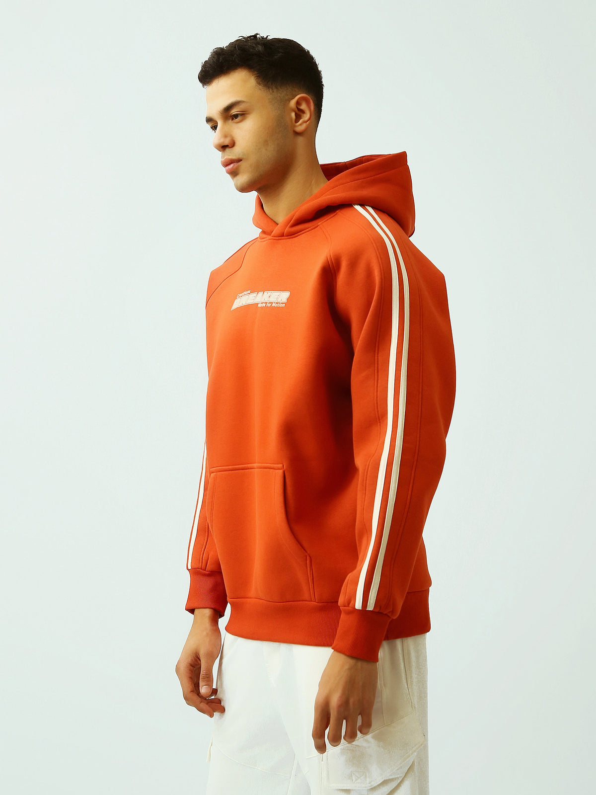 Sweat à Capuche Homme avec Bandes Latérales – Style Streetwear - SWS26WHNK26499TM1