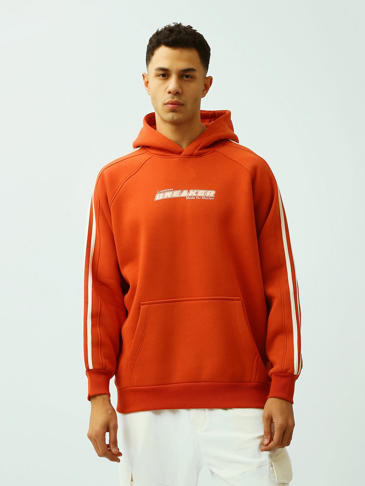 Sweat à Capuche Homme avec Bandes Latérales – Style Streetwear - SWS26WHNK26499TM1