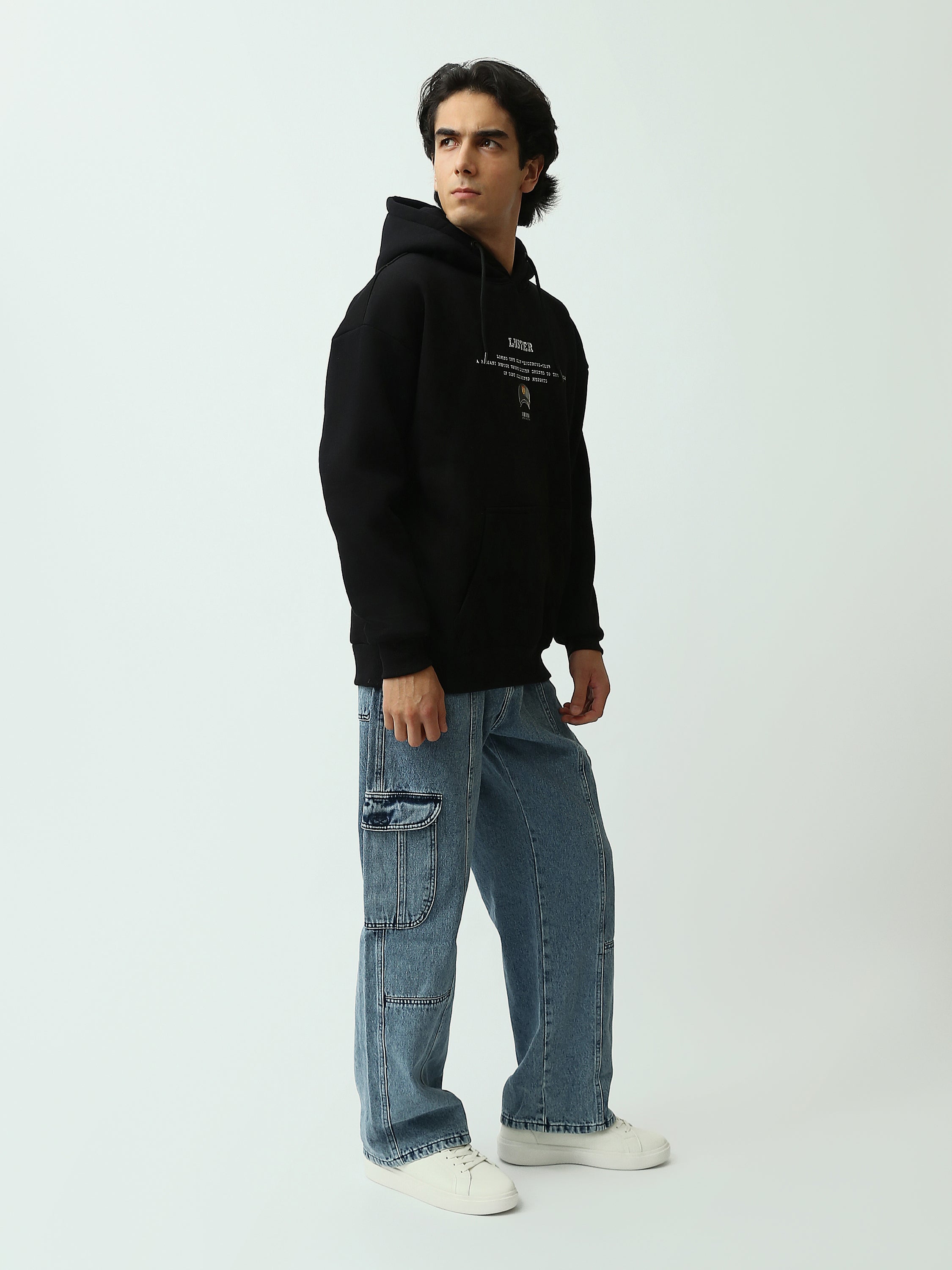 Sweat à Capuche Homme Oversize avec Poche Kangourou - WS26WHNK26502TM1