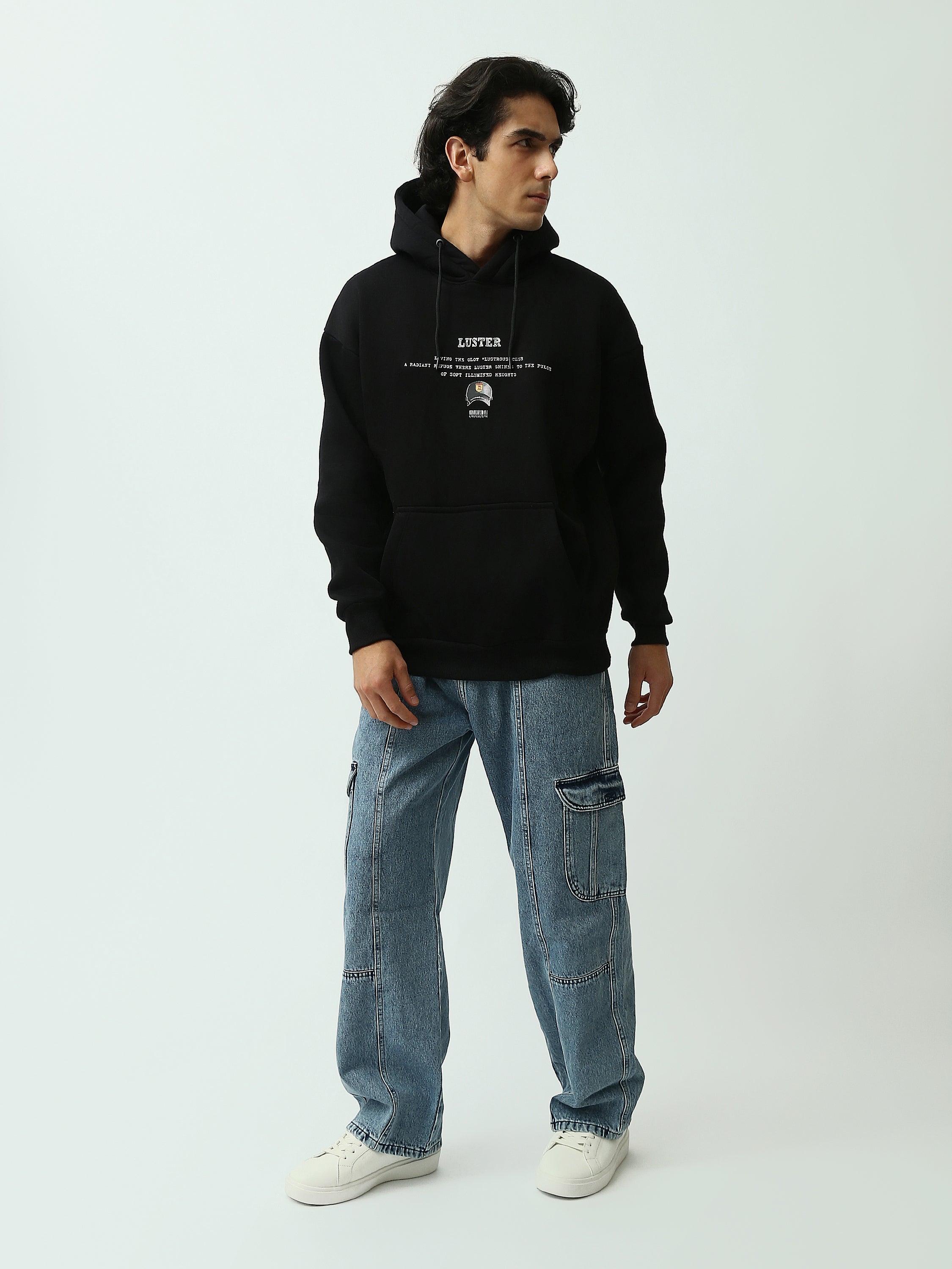 Sweat à Capuche Homme Oversize avec Poche Kangourou - WS26WHNK26502TM1
