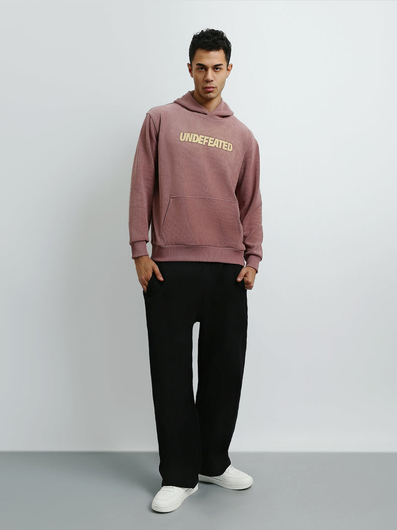 Sweat à Capuche Homme Rose Poudré avec Imprimé Undefeated – Casual - SWS26WHNK26534TM1