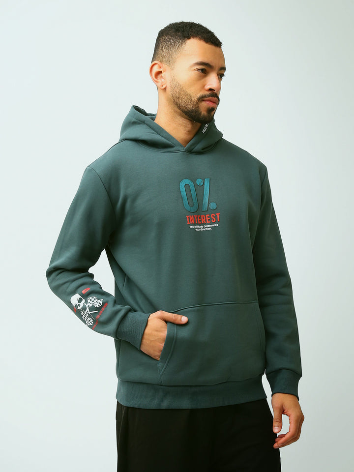 Sweat à Capuche Homme avec Inscription Graphique – Style Streetwear - SWS26WHNK26557TM1