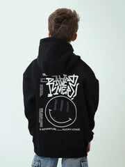 Sweat à Capuche Garçon Oversize – Hoodie Streetwear avec Poche Kangourou - SWS26WHNK31599TB1