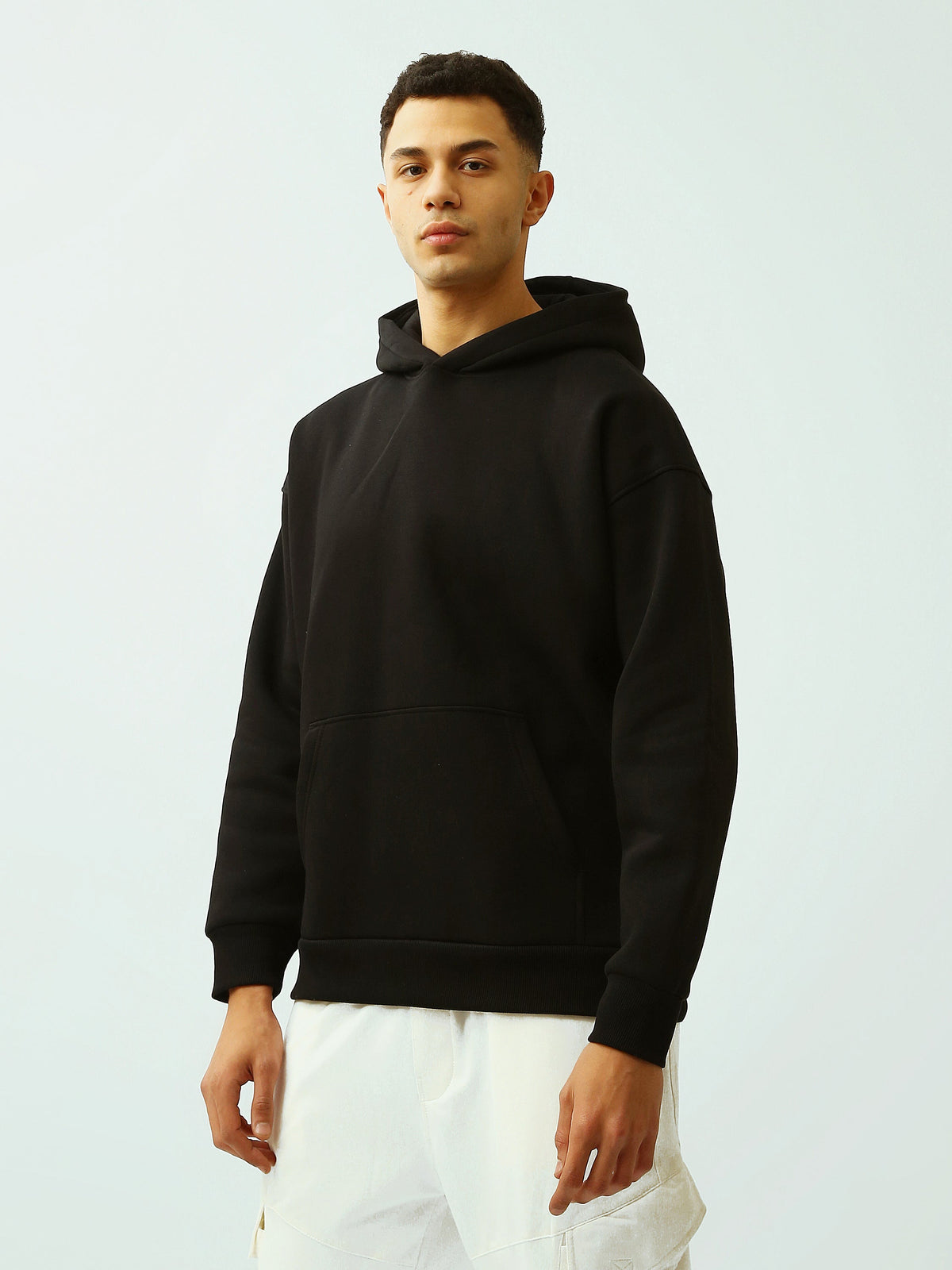 Sweat à Capuche Homme Oversize Uni avec Poche Kangourou - SWS26WHPK26556TM1