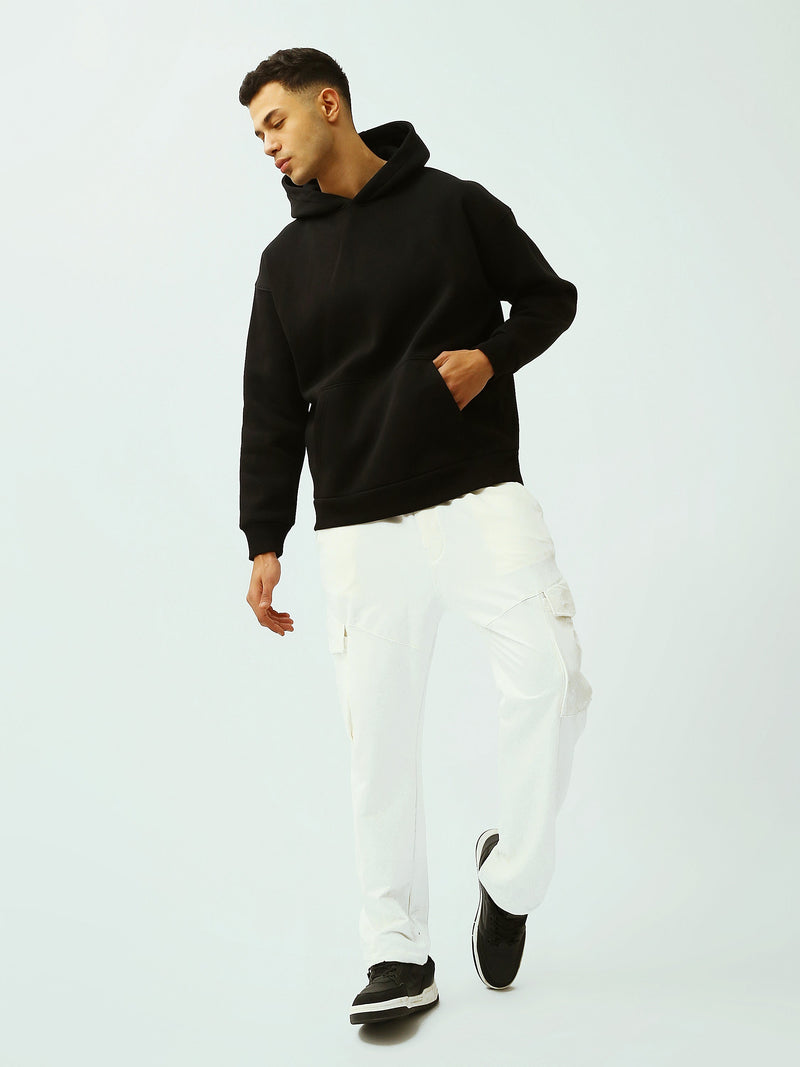 Sweat à Capuche Homme Oversize Uni avec Poche Kangourou - SWS26WHPK26556TM1
