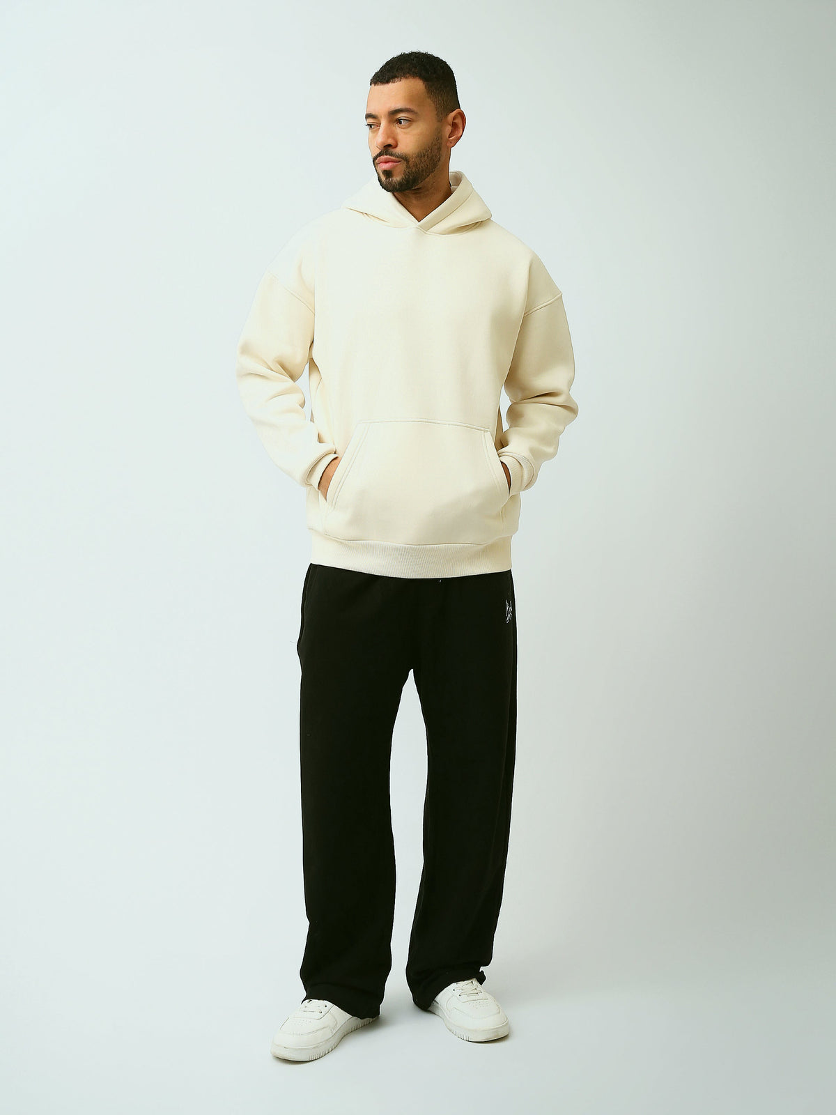 Sweat à Capuche Homme Oversize Uni avec Poche Kangourou - SWS26WHPK26556TM1