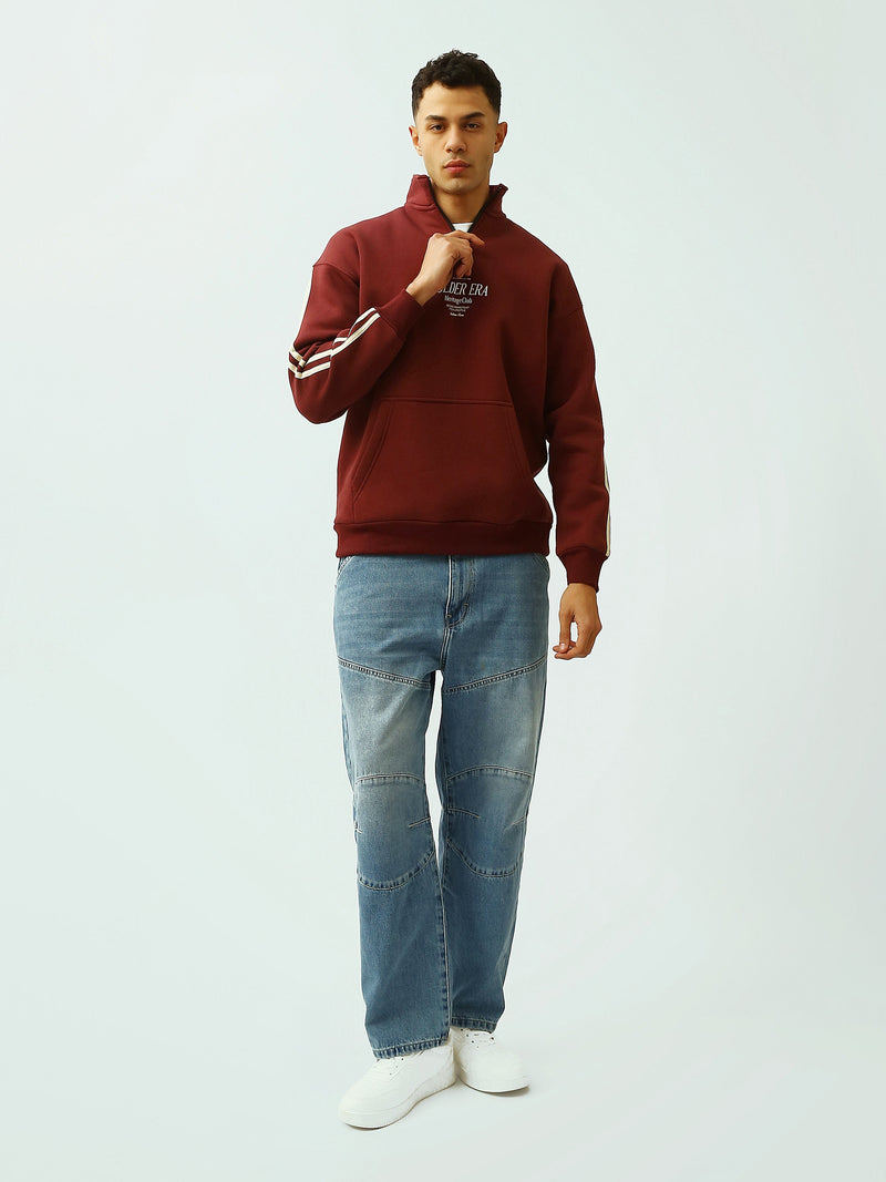 Sweat Homme à Col Montant Zippé – Coupe Oversize et Style Casual - SWS26WQNK26578TM1